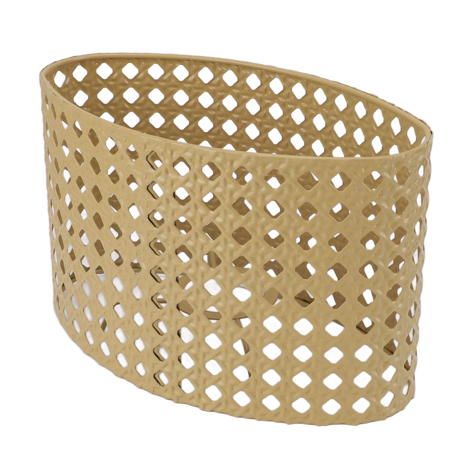 Iron Hollow Oval Lampshade Metal Engraving Hollow Lampshade Compatible for E27 E14 Caliber Lampholders Yellow - Image 6