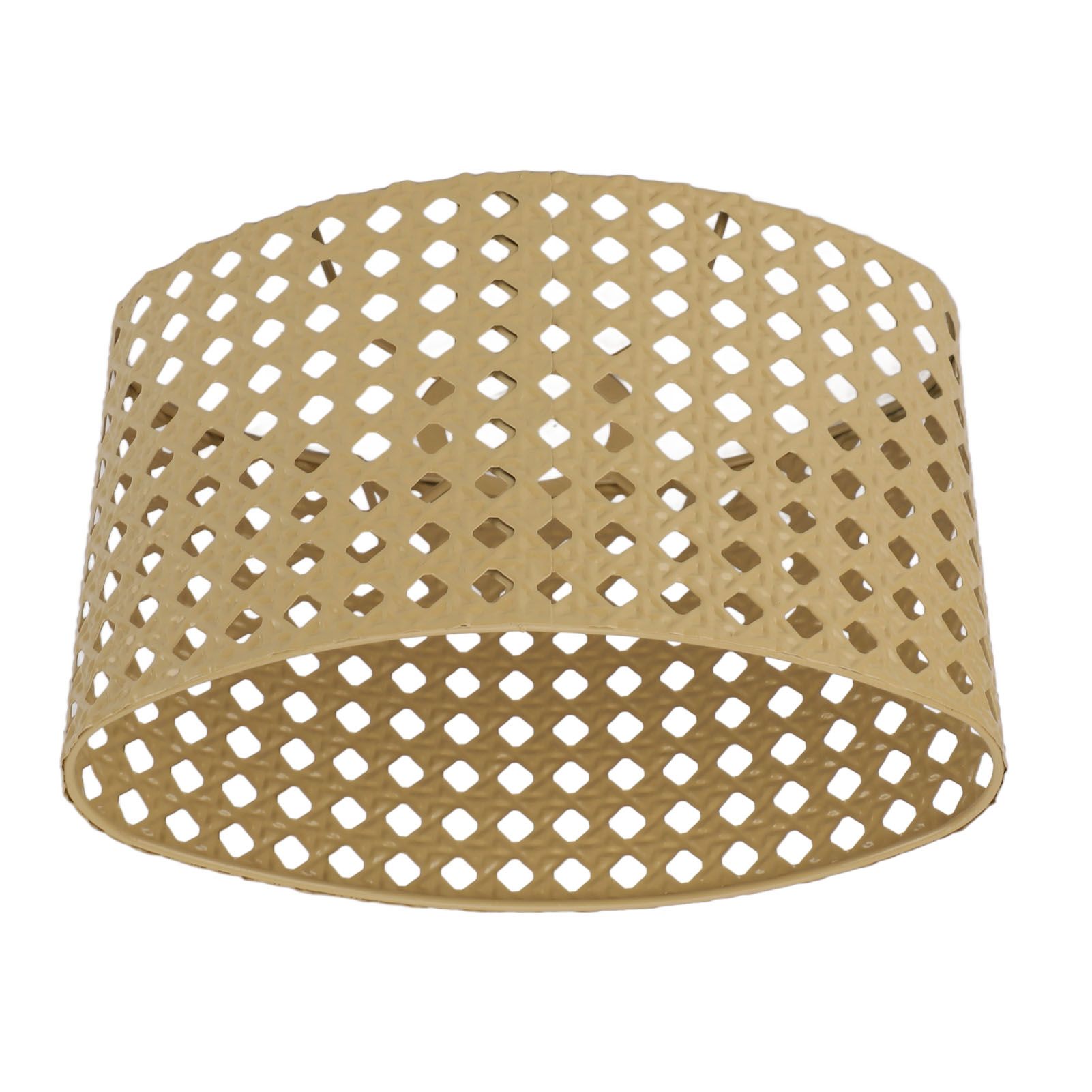 Iron Hollow Oval Lampshade Metal Engraving Hollow Lampshade Compatible for E27 E14 Caliber Lampholders Yellow - Image 8