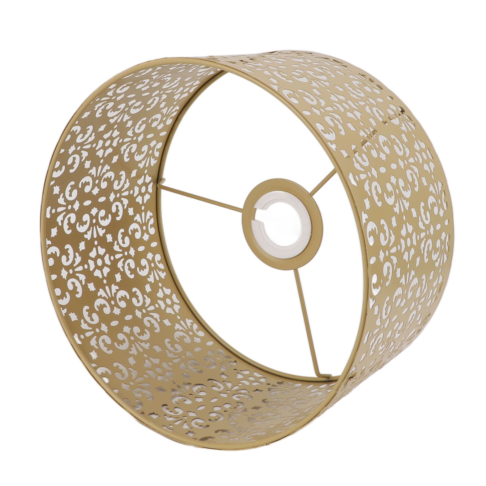 Desk Lampshade Hollow Out Iron Exquisite Decorative Lamp Shade for E27 E14 Floor Lamps Chandeliers Yellow - Image 2