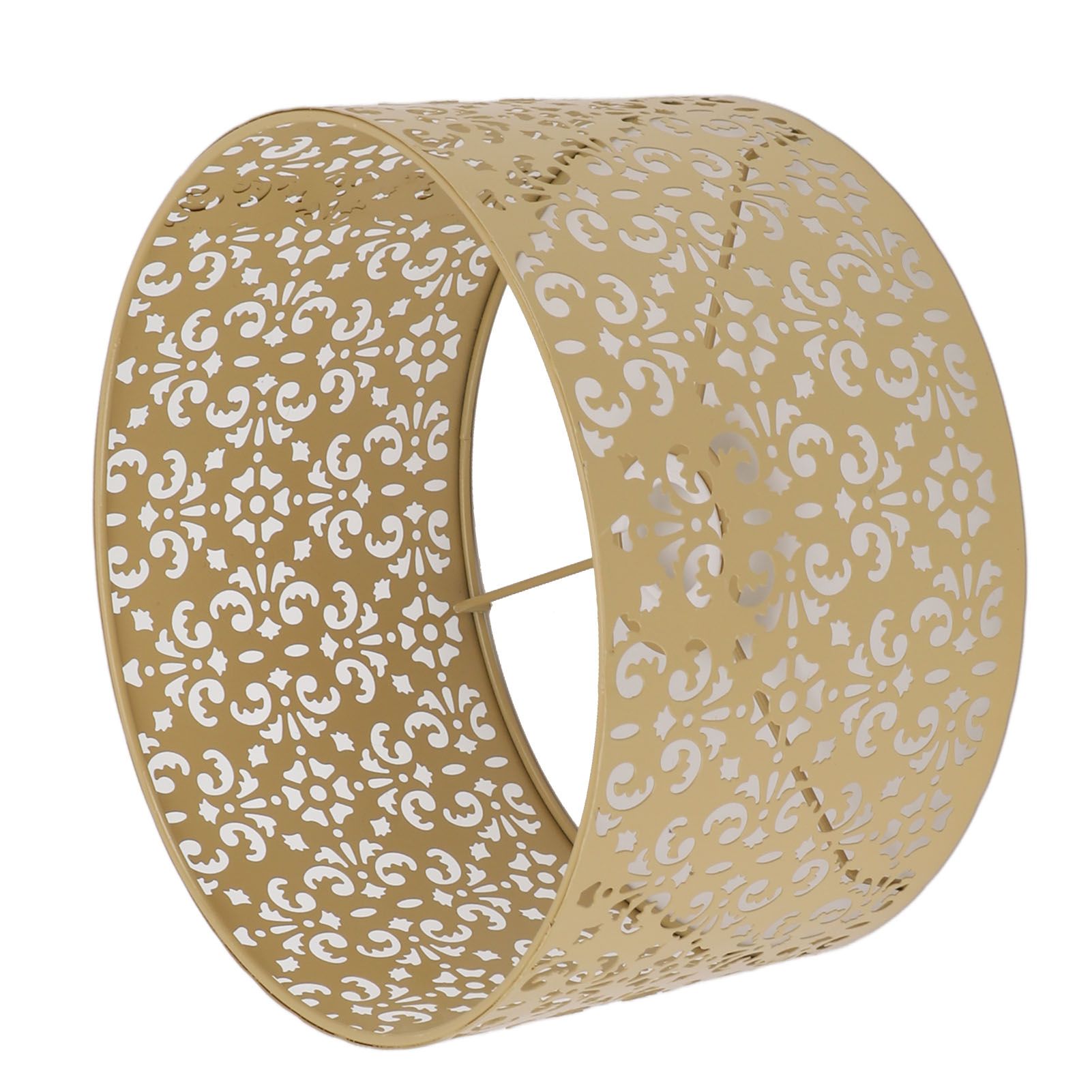 Desk Lampshade Hollow Out Iron Exquisite Decorative Lamp Shade for E27 E14 Floor Lamps Chandeliers Yellow - Image 4