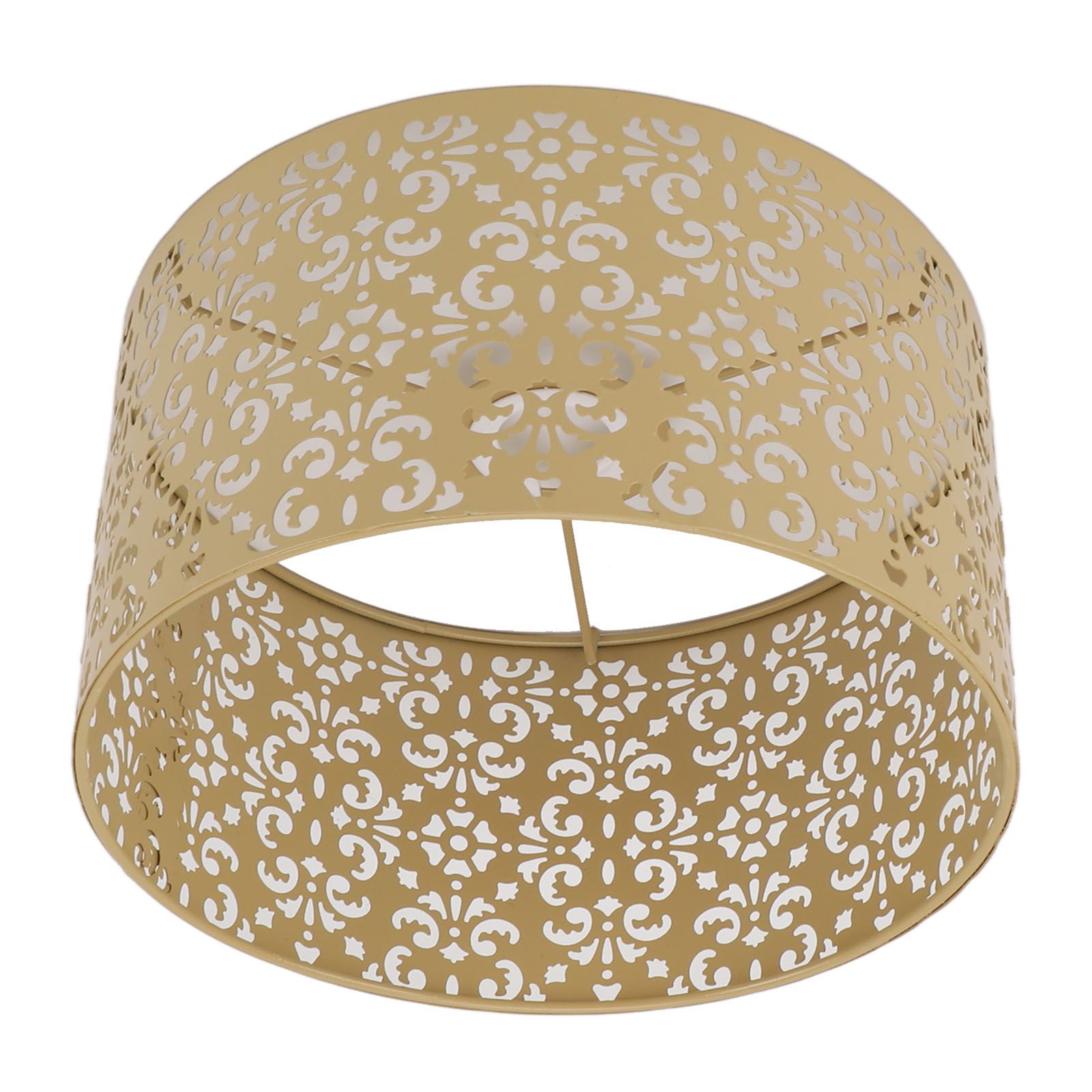 Desk Lampshade Hollow Out Iron Exquisite Decorative Lamp Shade for E27 E14 Floor Lamps Chandeliers Yellow - Image 5