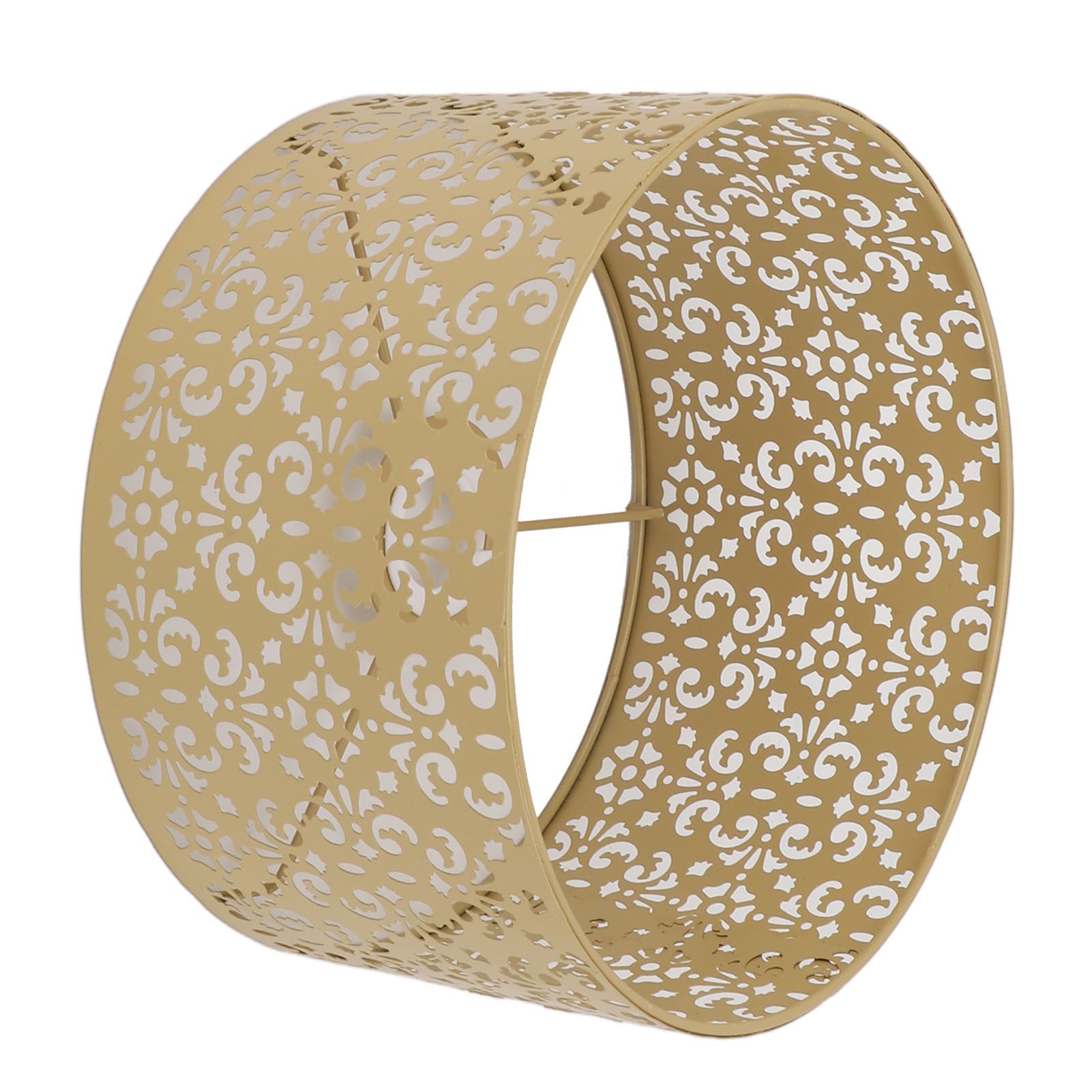 Desk Lampshade Hollow Out Iron Exquisite Decorative Lamp Shade for E27 E14 Floor Lamps Chandeliers Yellow - Image 6