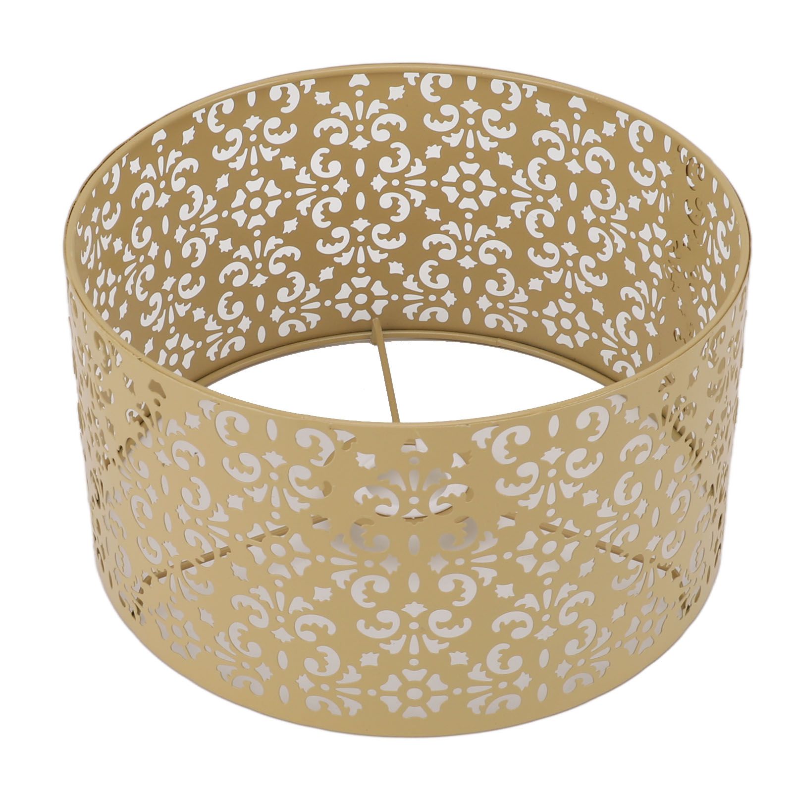 Desk Lampshade Hollow Out Iron Exquisite Decorative Lamp Shade for E27 E14 Floor Lamps Chandeliers Yellow - Image 7
