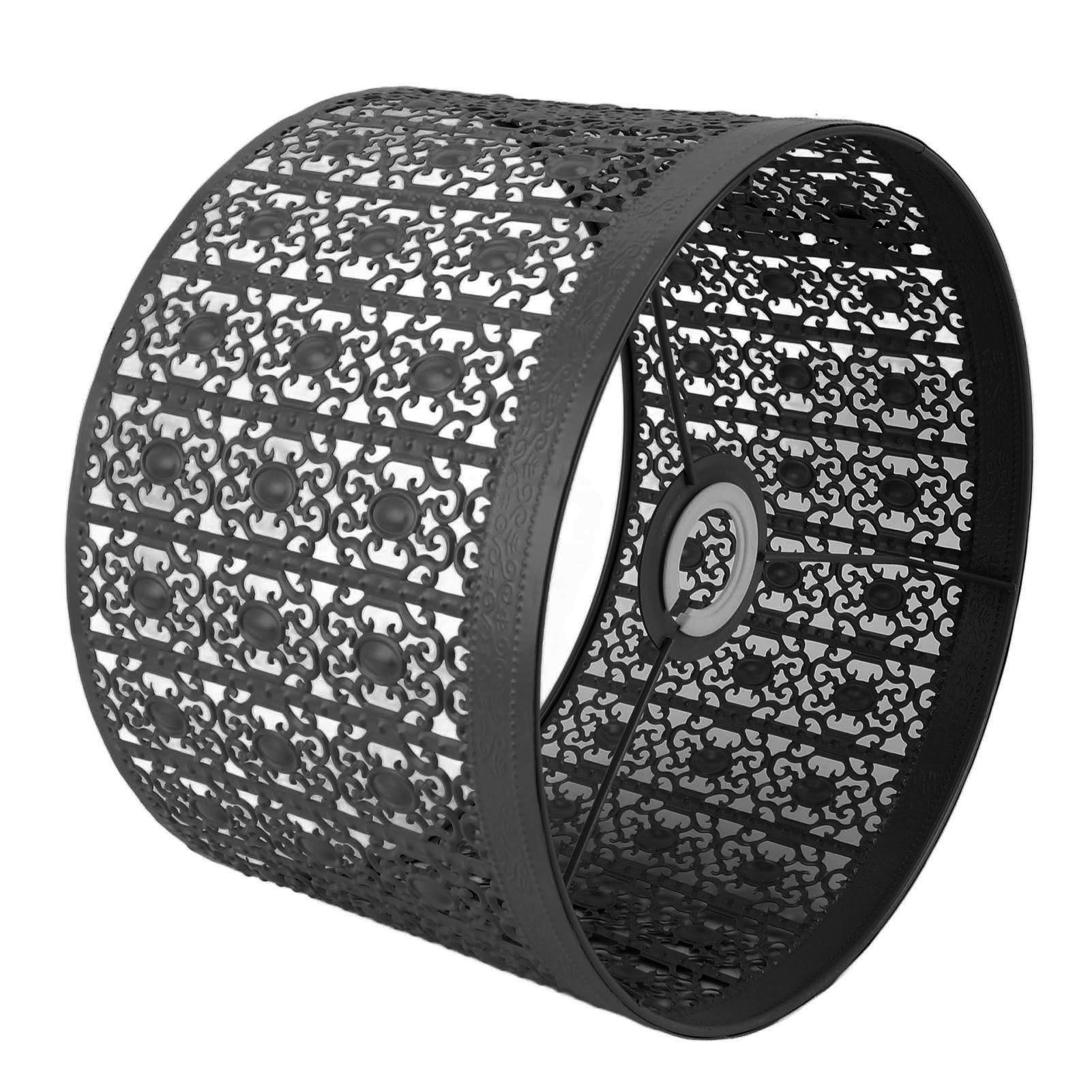 Lamp Shade Hollow Out Metal E27 E14 Clip On Easy Installation Durable Lamp Cover for Table Bedroom Living Room Home Black - Image 3