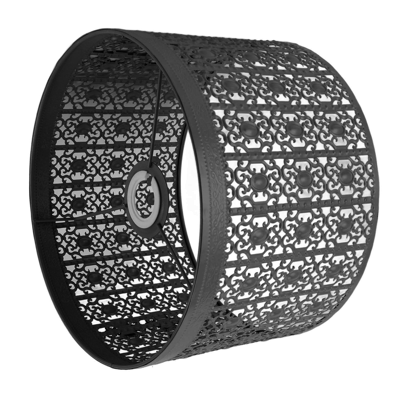 Lamp Shade Hollow Out Metal E27 E14 Clip On Easy Installation Durable Lamp Cover for Table Bedroom Living Room Home Black - Image 4