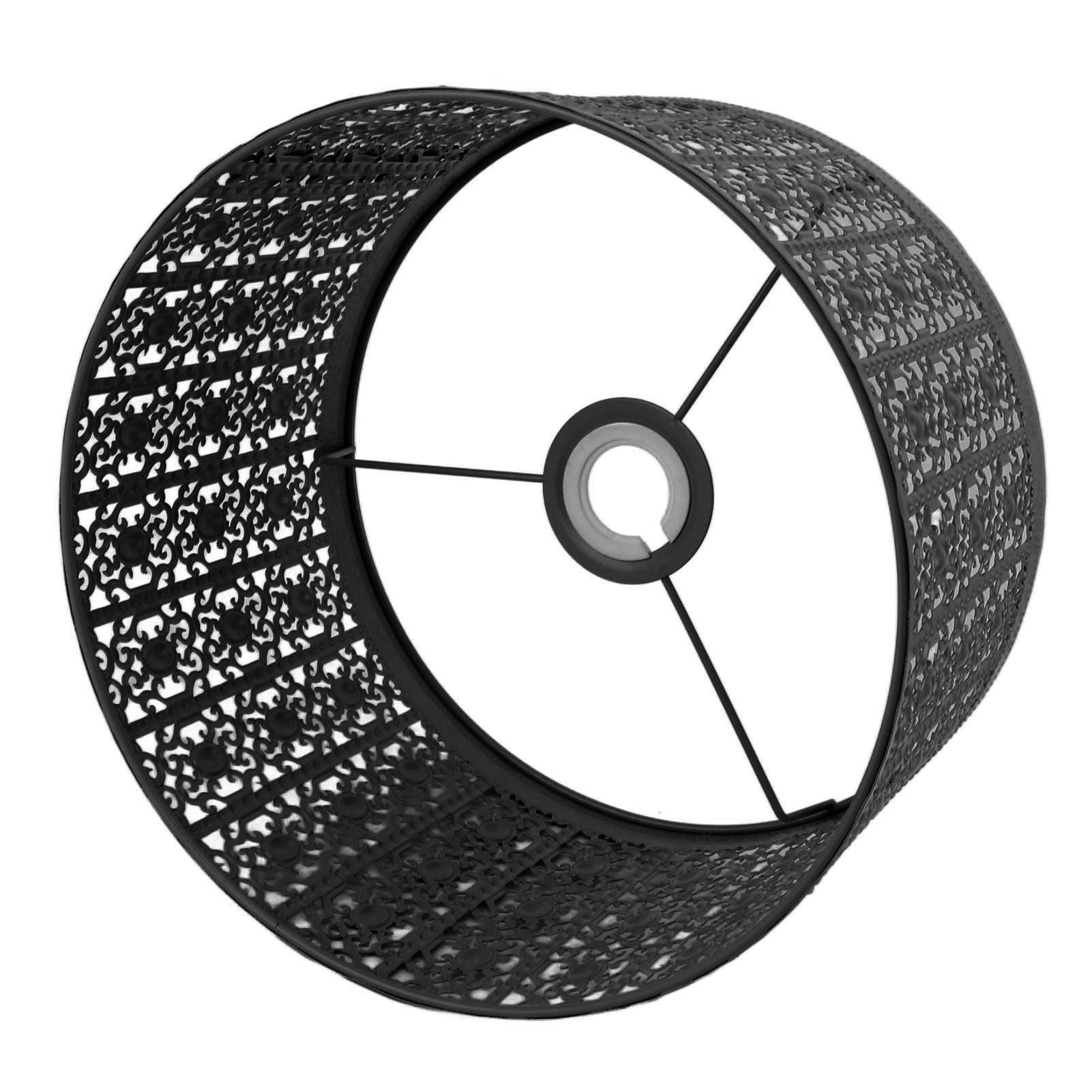 Lamp Shade Hollow Out Metal E27 E14 Clip On Easy Installation Durable Lamp Cover for Table Bedroom Living Room Home Black - Image 5