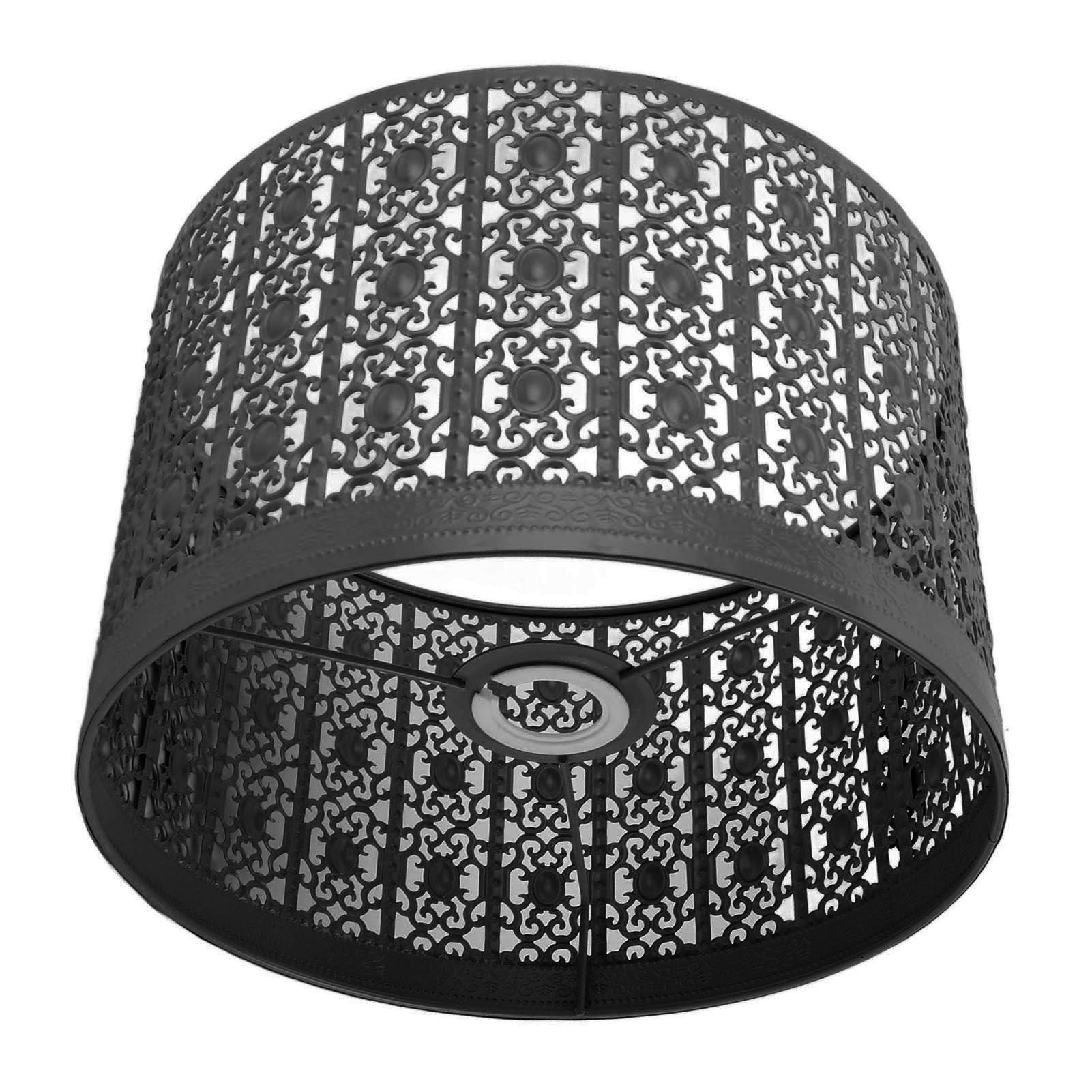 Lamp Shade Hollow Out Metal E27 E14 Clip On Easy Installation Durable Lamp Cover for Table Bedroom Living Room Home Black - Image 8