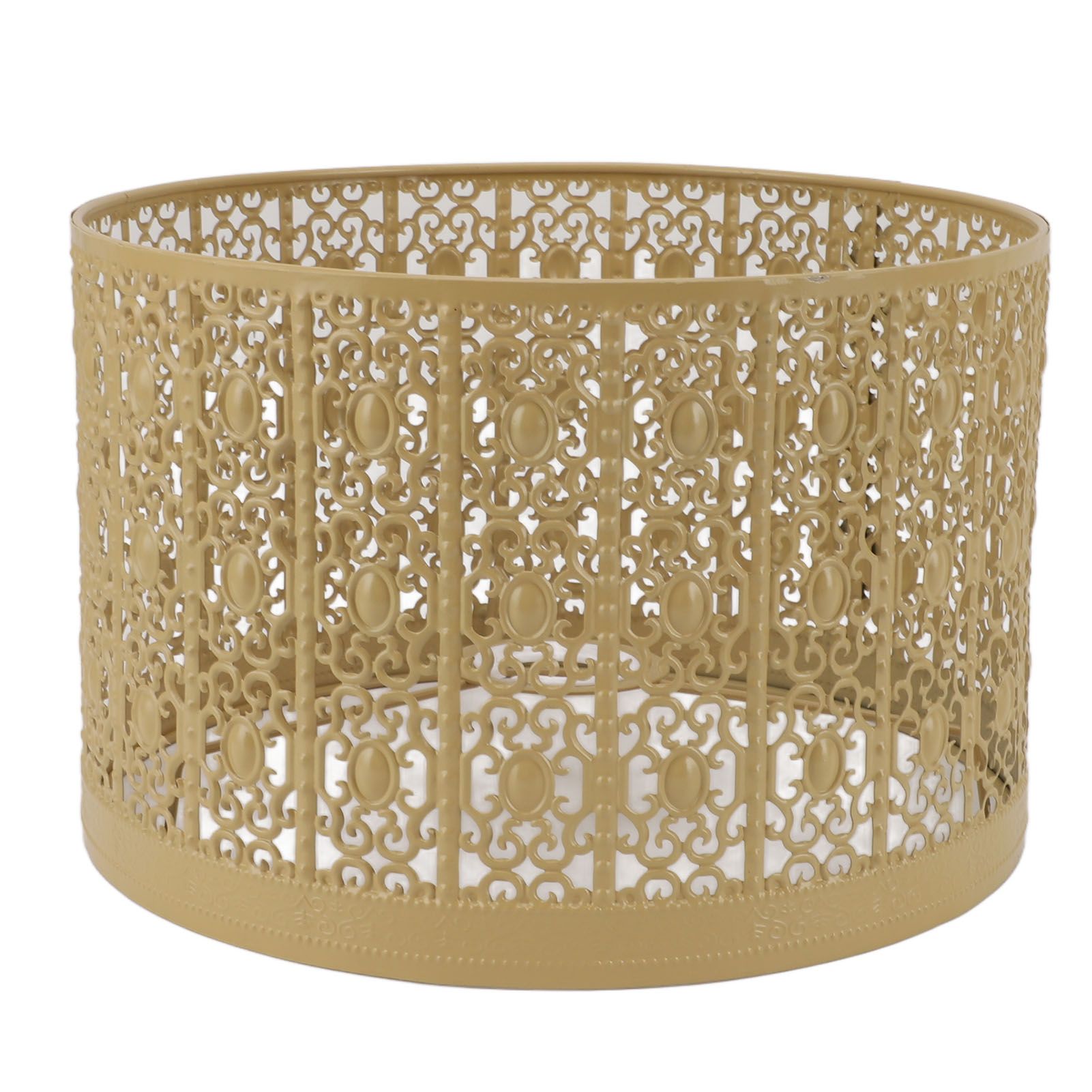 Lamp Shade Hollow Out Metal E27 E14 Clip On Easy Installation Durable Lamp Cover for Table Bedroom Living Room Home Yellow - Image 2