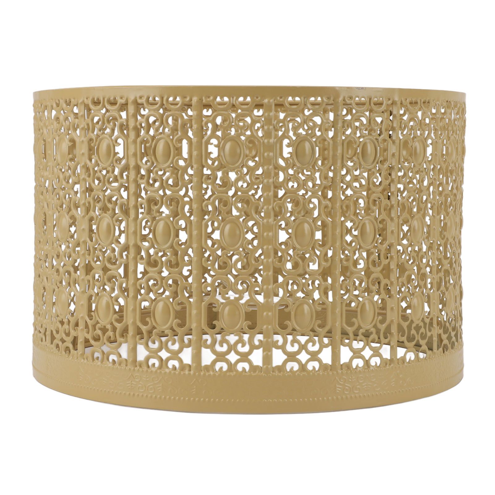 Lamp Shade Hollow Out Metal E27 E14 Clip On Easy Installation Durable Lamp Cover for Table Bedroom Living Room Home Yellow - Image 3