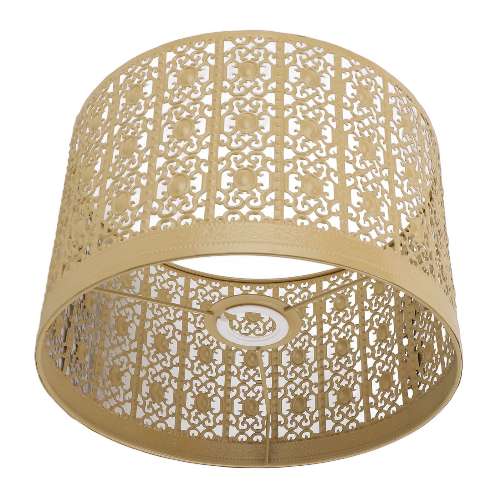 Lamp Shade Hollow Out Metal E27 E14 Clip On Easy Installation Durable Lamp Cover for Table Bedroom Living Room Home Yellow - Image 4