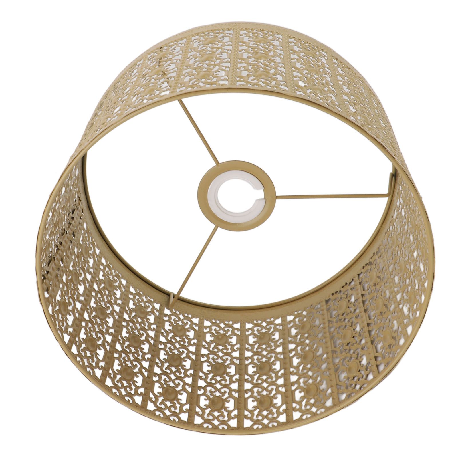 Lamp Shade Hollow Out Metal E27 E14 Clip On Easy Installation Durable Lamp Cover for Table Bedroom Living Room Home Yellow - Image 5