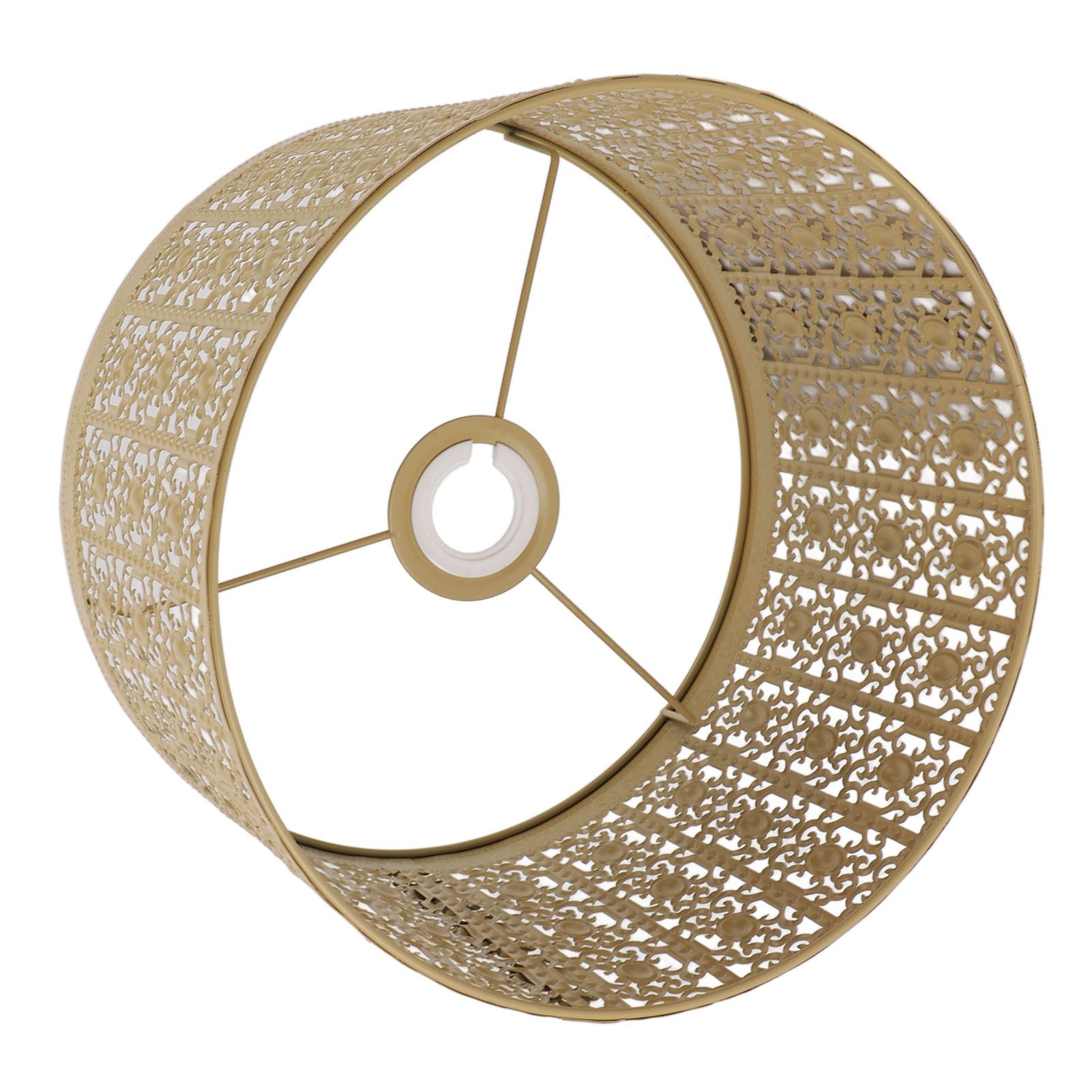 Lamp Shade Hollow Out Metal E27 E14 Clip On Easy Installation Durable Lamp Cover for Table Bedroom Living Room Home Yellow - Image 6