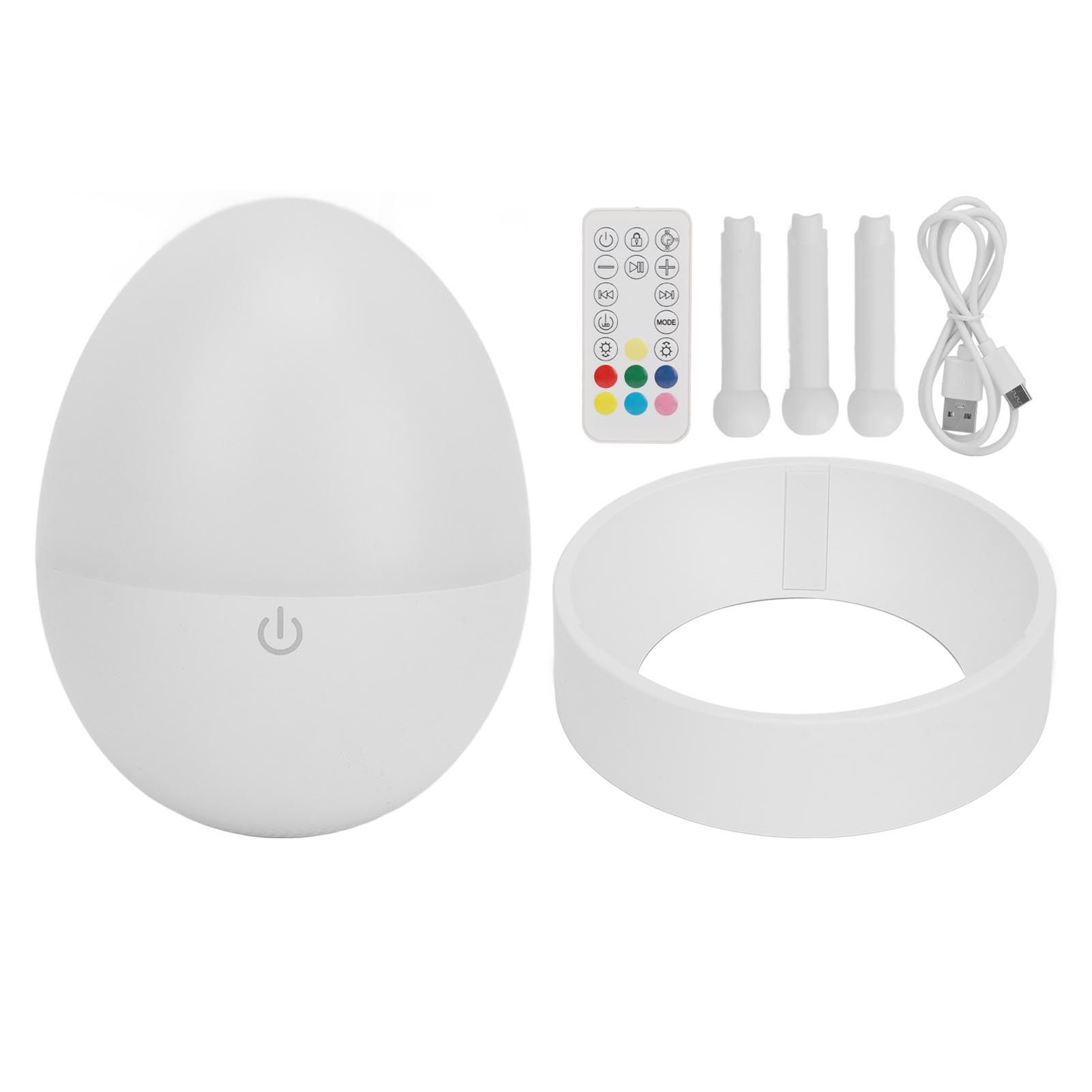 White Noise Sleeping Machine White with Remote Control Intelligent Colorful Lighting Rechargeable Auto Off Timer 20 Voices White Noise Soother - Image 1