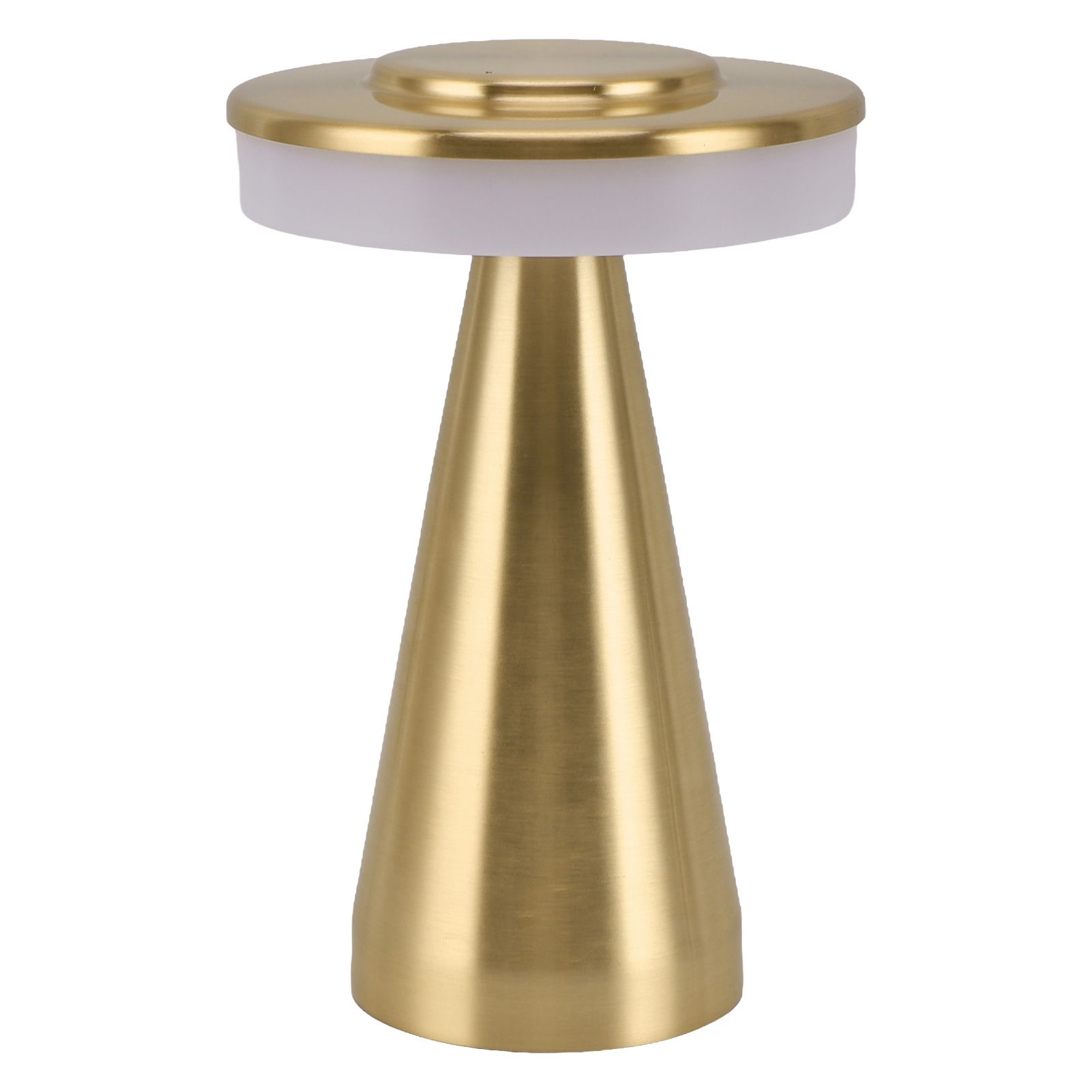 Portable LED Bedside Night Light 3 Color Temperature top Touch control Rechargeable Battery Bedside Lamp Gold - Image 2