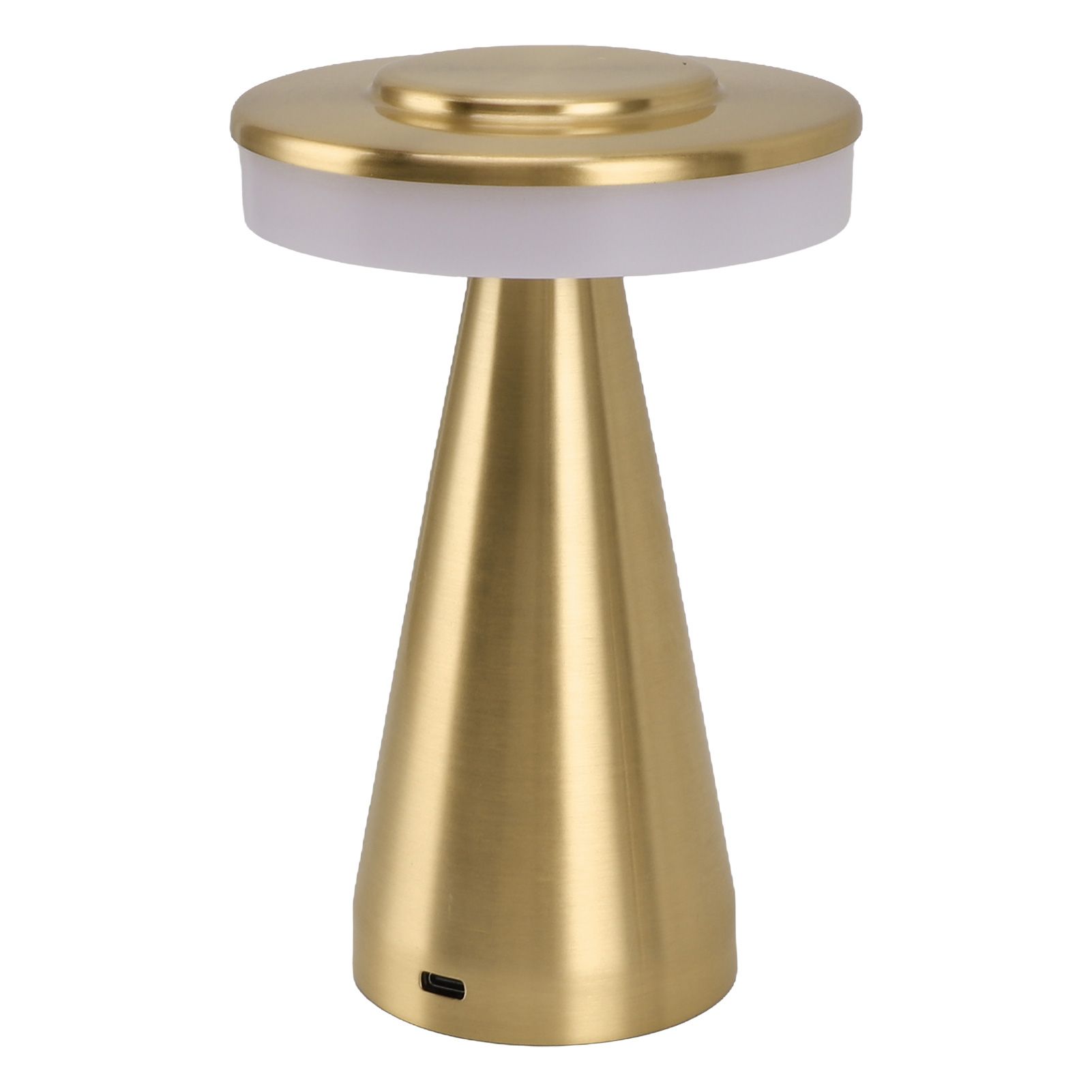 Portable LED Bedside Night Light 3 Color Temperature top Touch control Rechargeable Battery Bedside Lamp Gold - Image 6