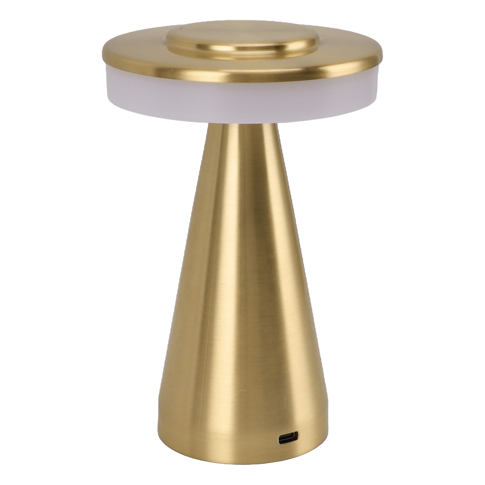 Portable LED Bedside Night Light 3 Color Temperature top Touch control Rechargeable Battery Bedside Lamp Gold - Image 7