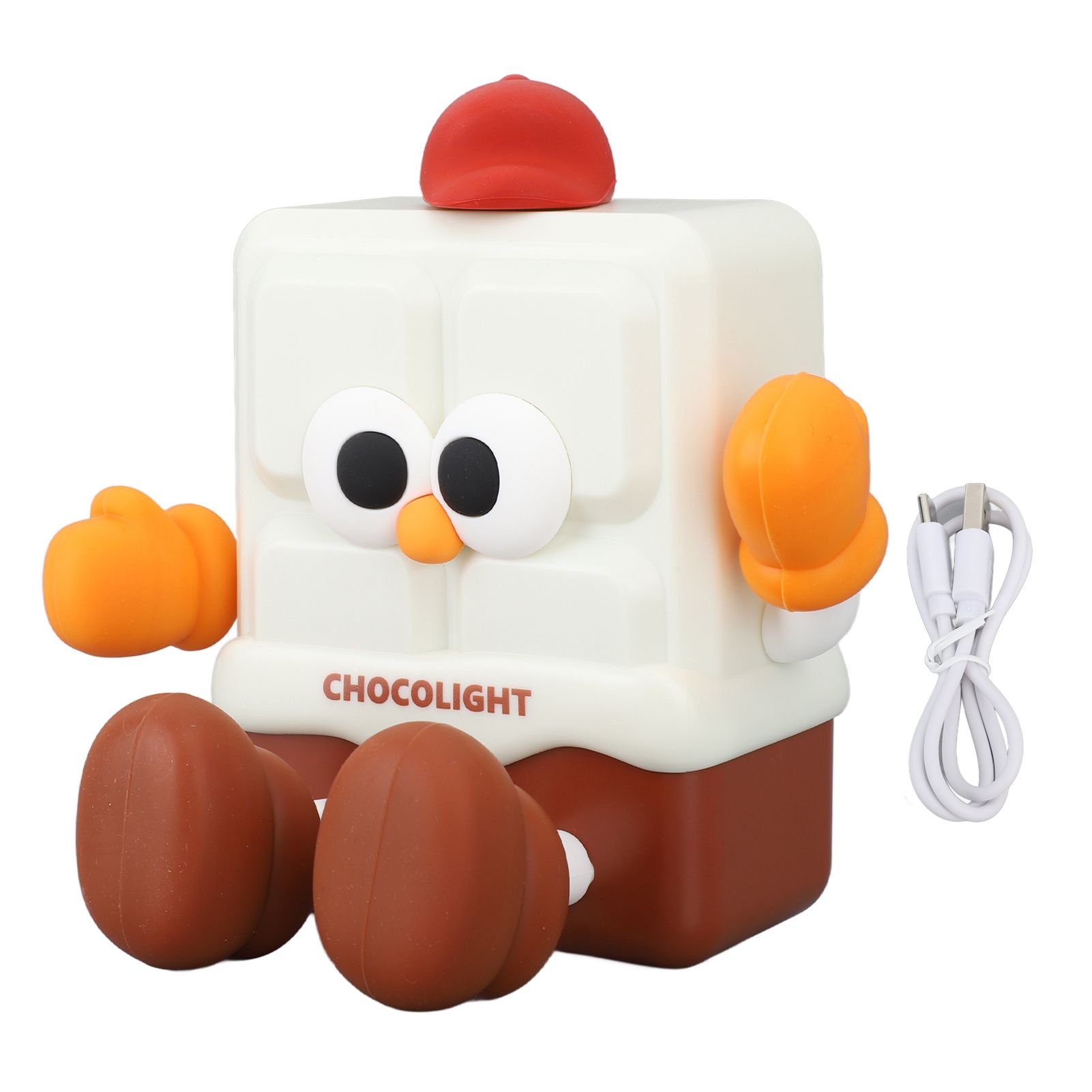 Chocolate Night Light for Kids 30min Timing Baby Silicone LED Night Lamp Rechargeable Kids Night Light Phone Holder Function - Image 1