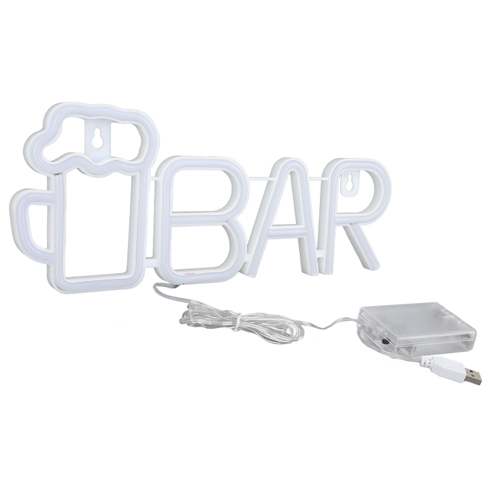 LED Neon Sign BAR Shape Design USB Or Battery Powered High Safety Widely Used Bar Neon Light for Bedroom Party Backyard Red BAR - Image 6