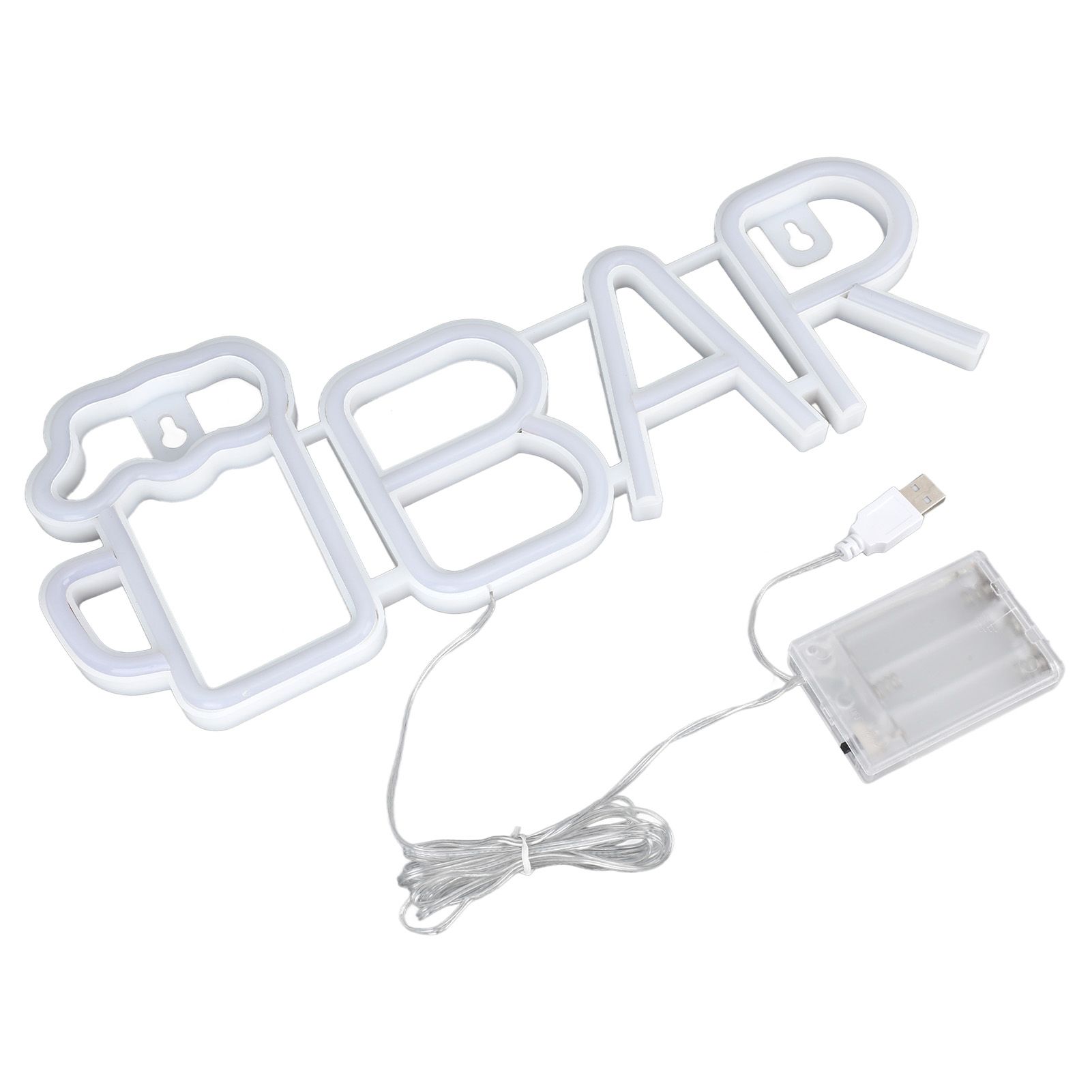 LED Neon Sign BAR Shape Design USB Or Battery Powered High Safety Widely Used Bar Neon Light for Bedroom Party Backyard Purple BAR - Image 4
