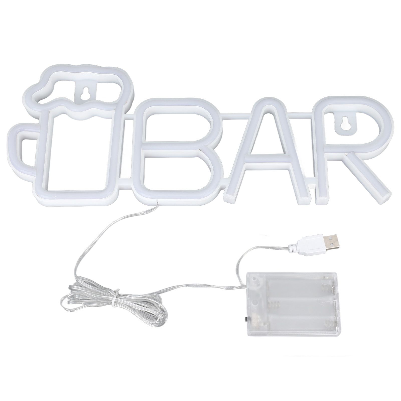 LED Neon Sign BAR Shape Design USB Or Battery Powered High Safety Widely Used Bar Neon Light for Bedroom Party Backyard Purple BAR - Image 5
