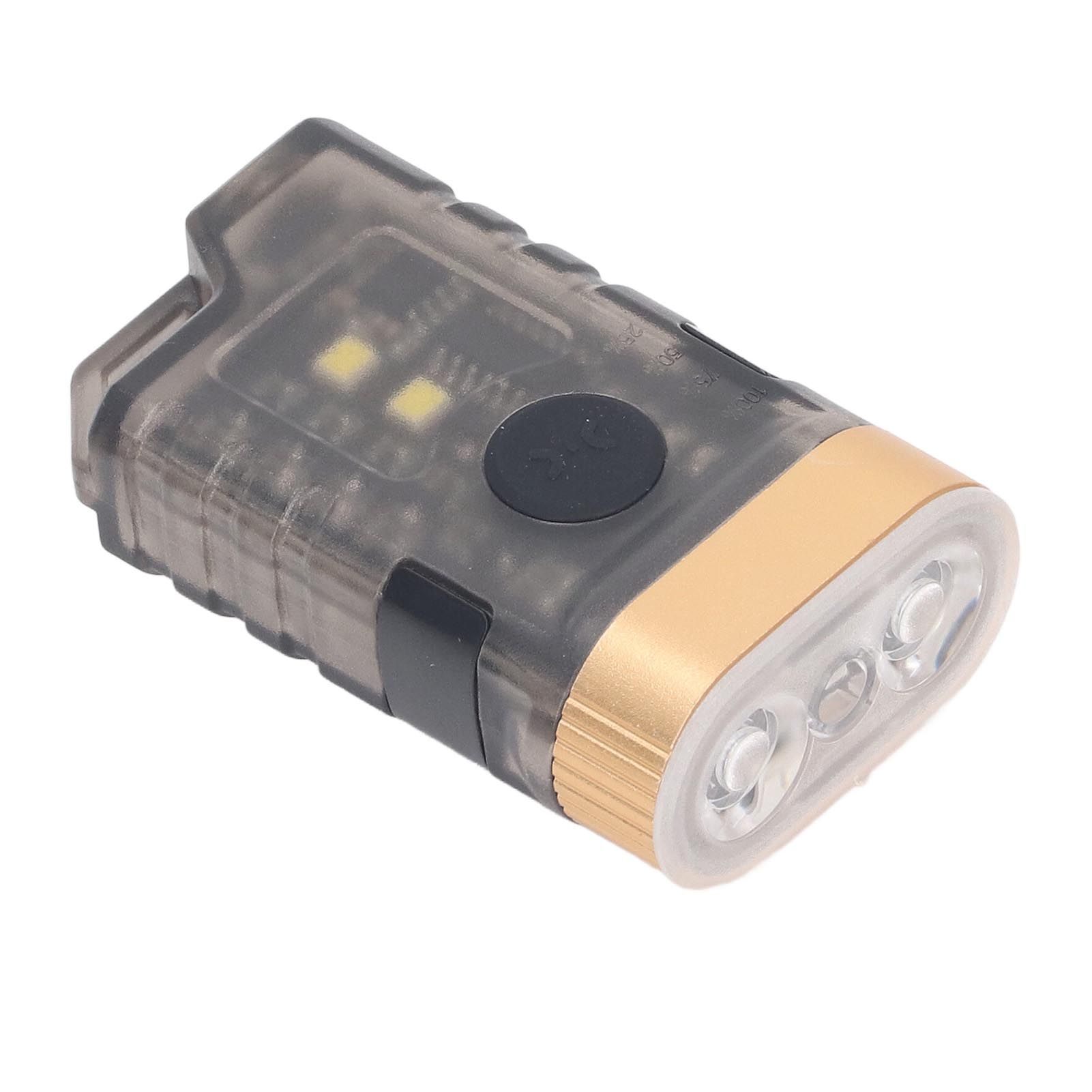 Mini LED Flashlight 1500LM Strong Magnet Base IPX5 Waterproof 500mAh Rechargeable with 365nm UV Lamp Keychain Flashlight for Outdoor Warning Detection - Image 3
