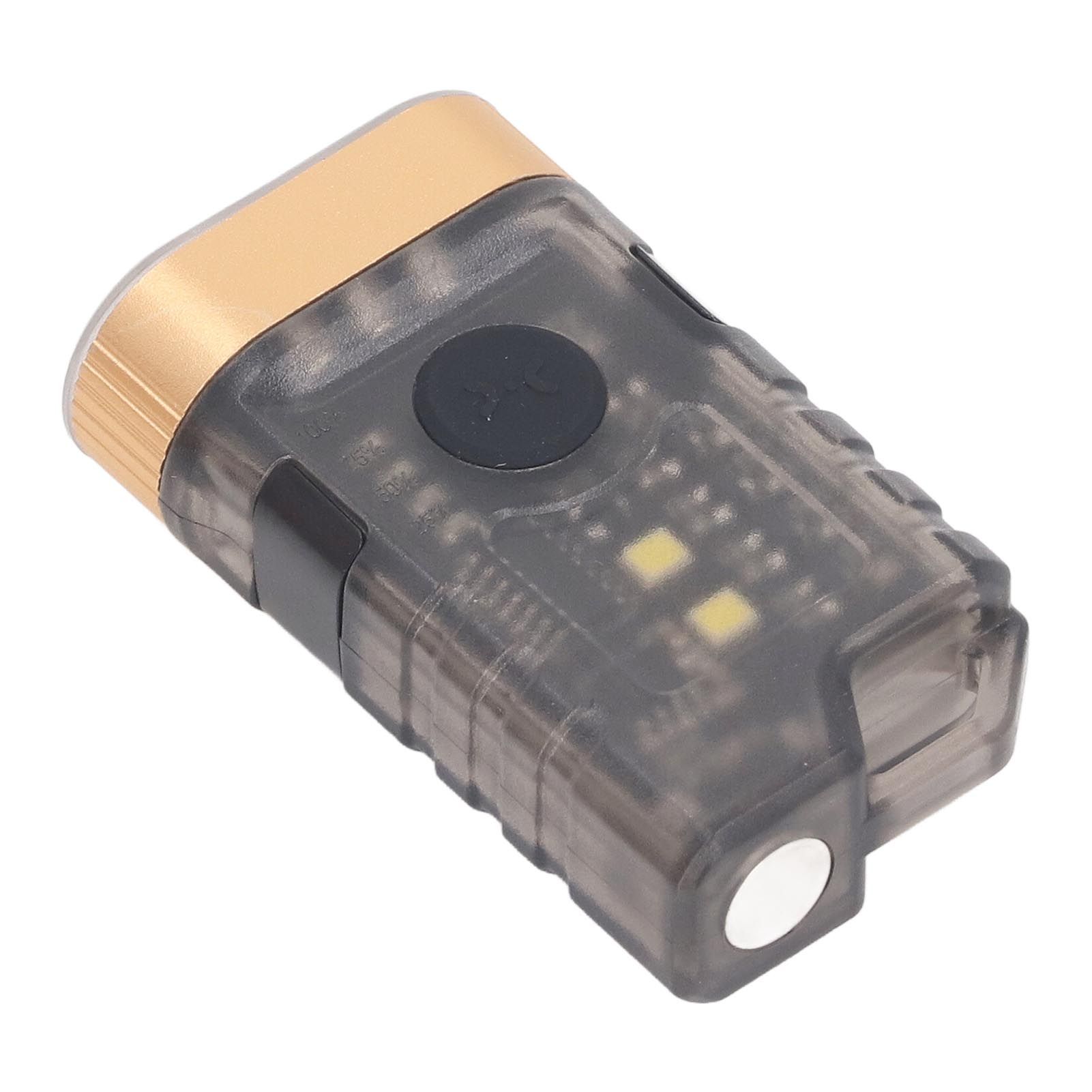 Mini LED Flashlight 1500LM Strong Magnet Base IPX5 Waterproof 500mAh Rechargeable with 365nm UV Lamp Keychain Flashlight for Outdoor Warning Detection - Image 5