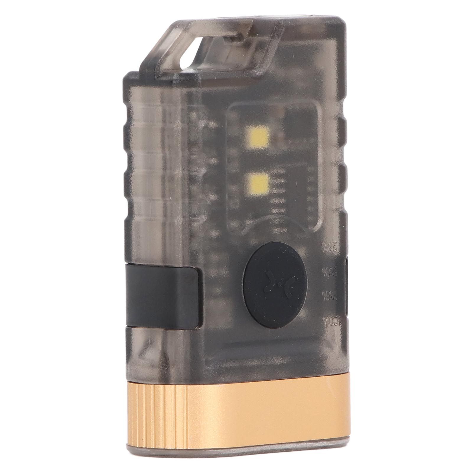 Mini LED Flashlight 1500LM Strong Magnet Base IPX5 Waterproof 500mAh Rechargeable with 365nm UV Lamp Keychain Flashlight for Outdoor Warning Detection - Image 8