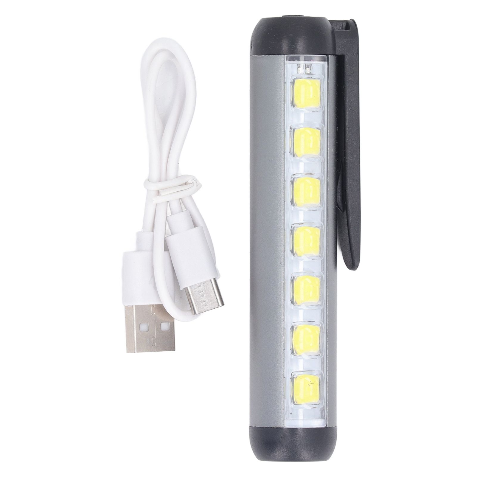 LED Pen Light Aluminum Alloy Portable USB Rechargeable Pocket Dual Beam Penlight Mini Handheld Light for Nurses Students Medical Doctors - Image 1