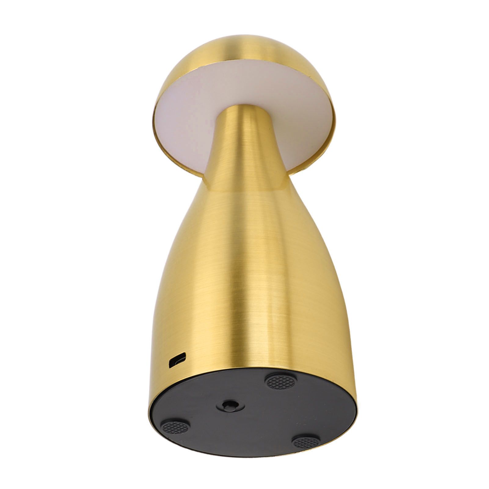 Metal Mushroom Table Lamp Dimmable Mushroom Decor Night Light Cordless Rechargeable Bedside Lamp for Children Nursing Bar Golden - Image 7
