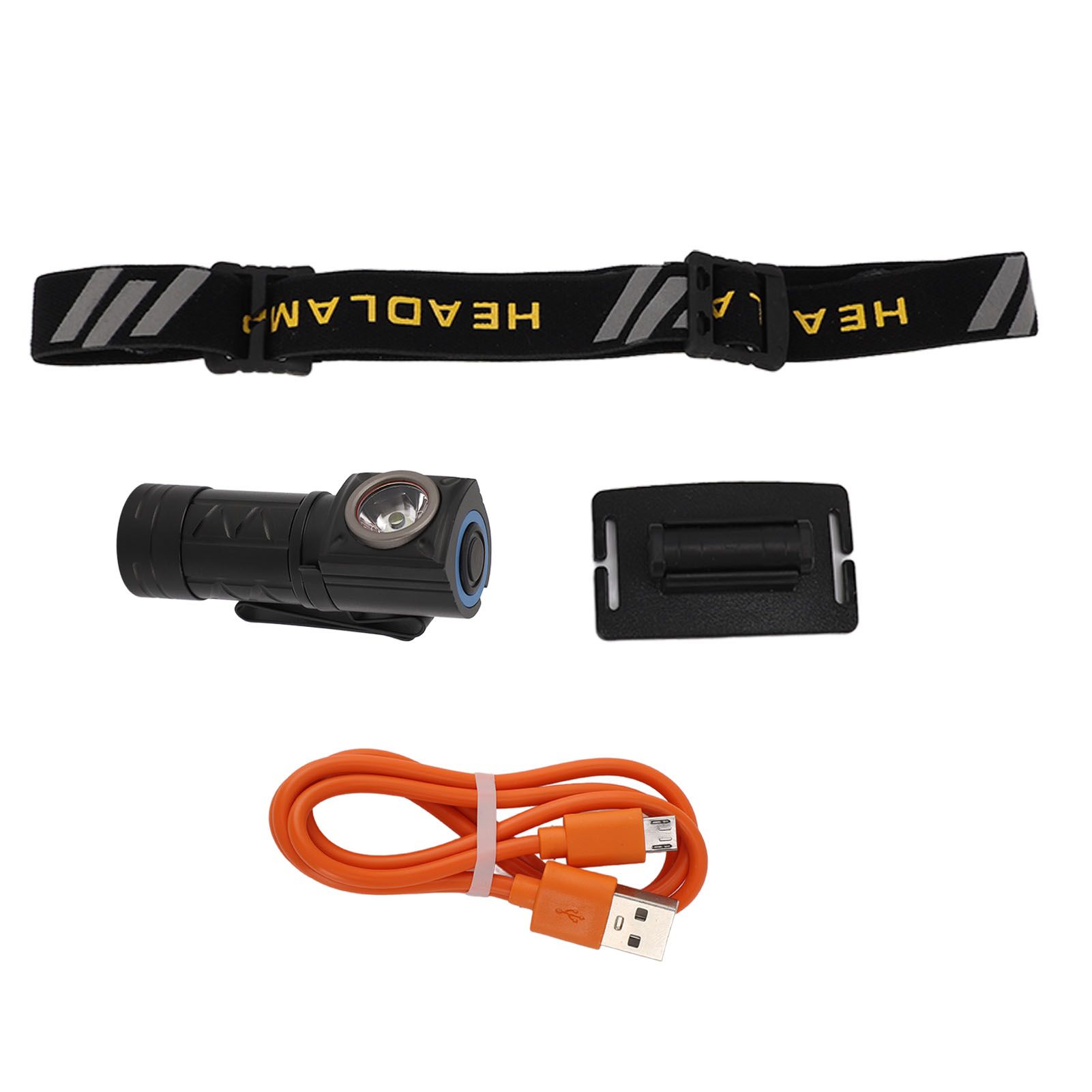 Outdoor Headlight Elastic Band Waterproof Highlight Mini Portable 550lm Headlamp Flashlight for Hiking Fishing White - Image 2