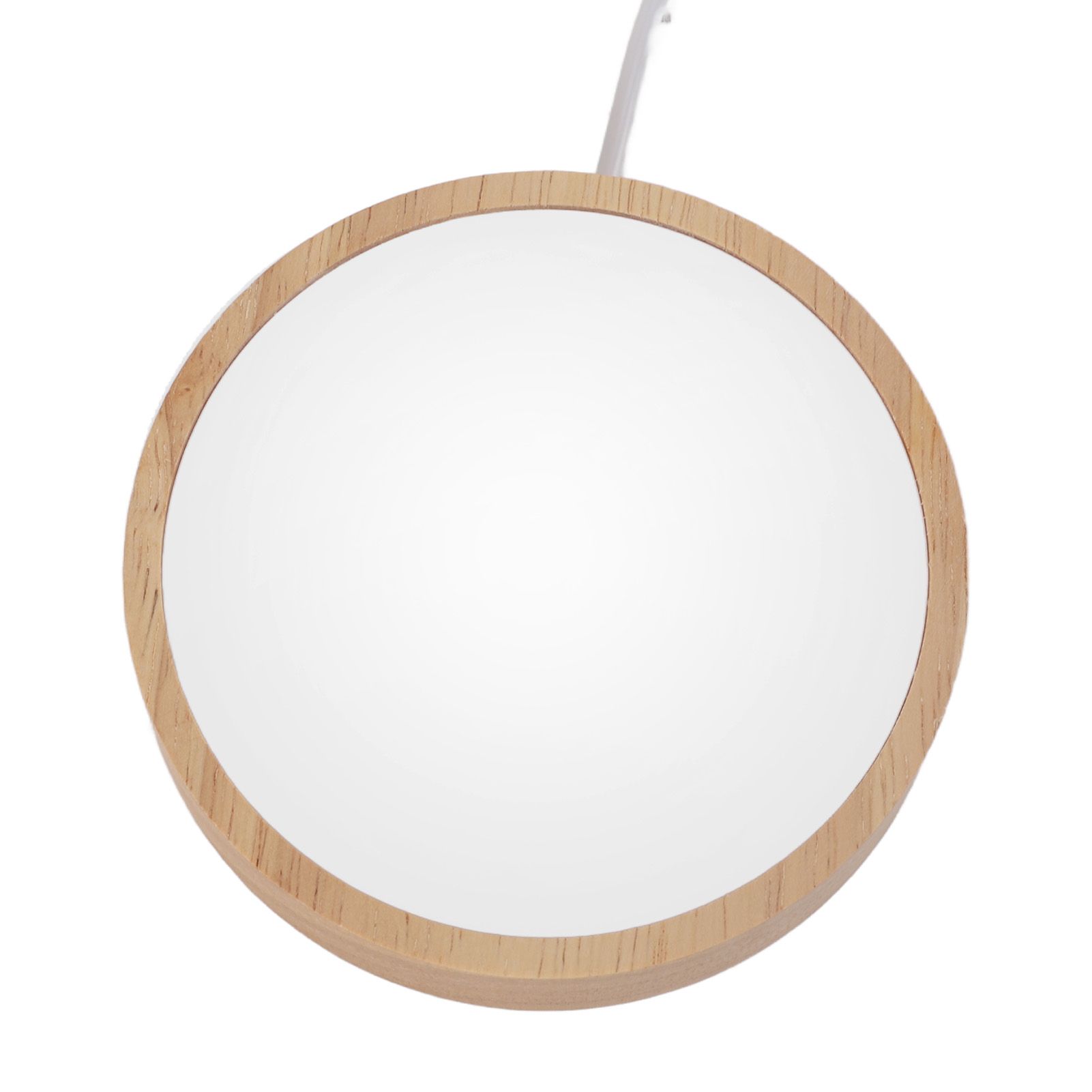 Round Wood Lighted Base Stand USB Powered 3 Color Temperature 10 Level Brightness Button Control LED Display Plate for Glass Crystal Art - Image 6