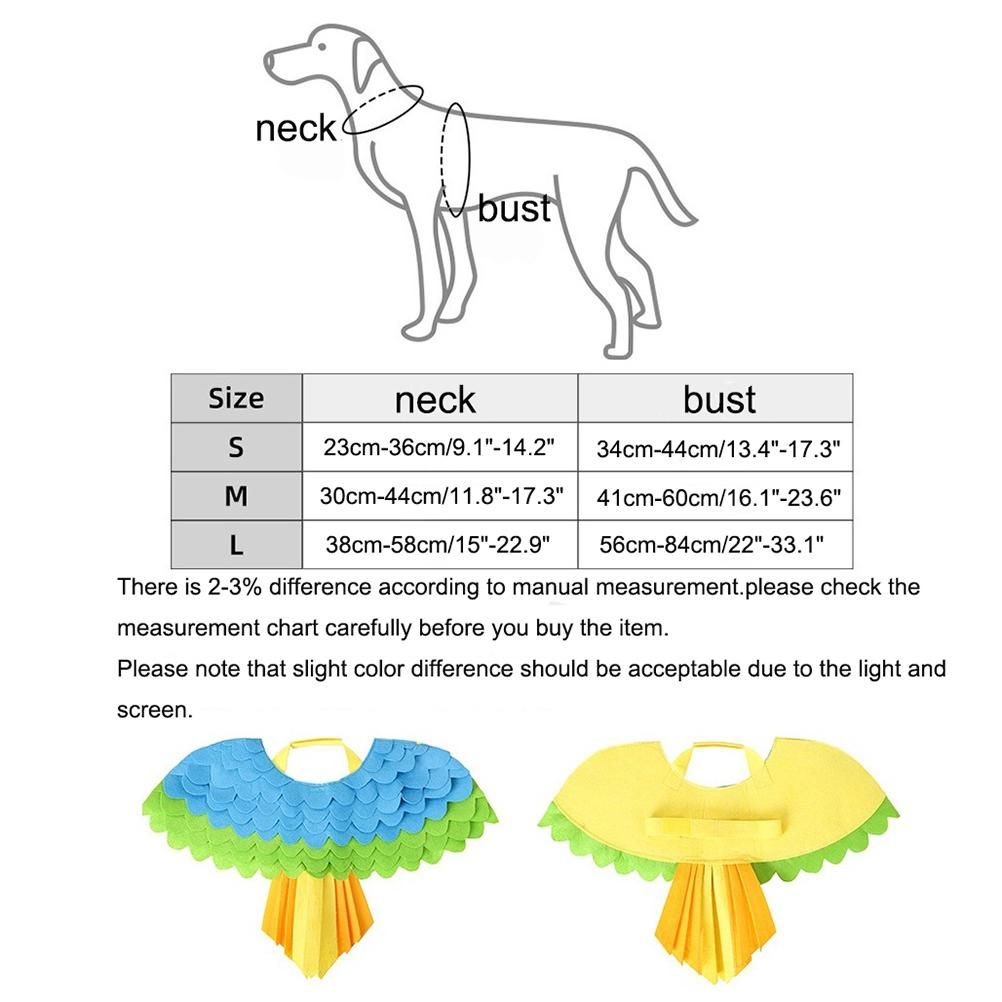 Pets Domestic Costume Pet Dog Cats Bird Shape Costumes Pet Bird Wing Felt Clothing Sniffing Pad for Halloween or Christmas - Image 2