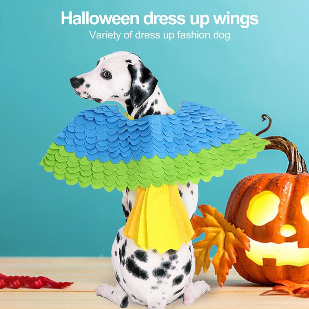 Pets Domestic Costume Pet Dog Cats Bird Shape Costumes Pet Bird Wing Felt Clothing Sniffing Pad for Halloween or Christmas - Image 3