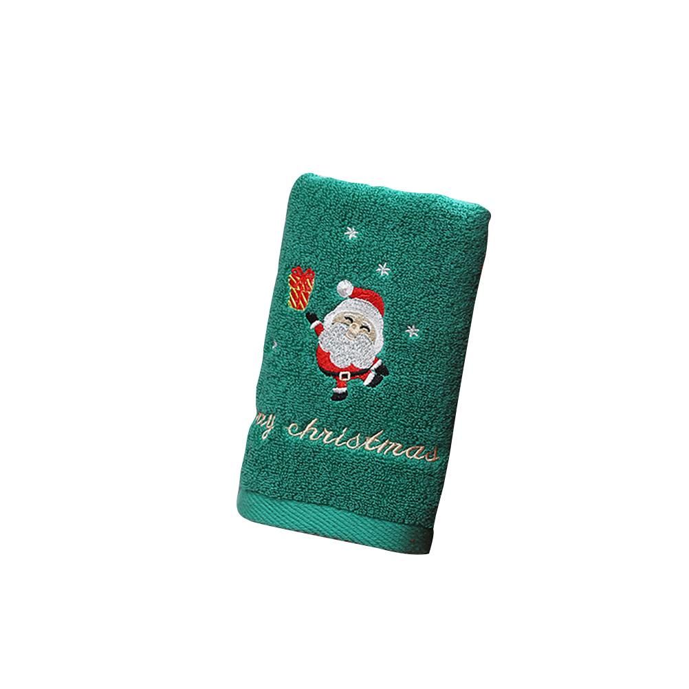 2Pcs Christmas Face Towel Xmas Red Santa Claus New Year Gift Washing Towel Hand Face Cloth Towel for Home Bathroom - Image 3