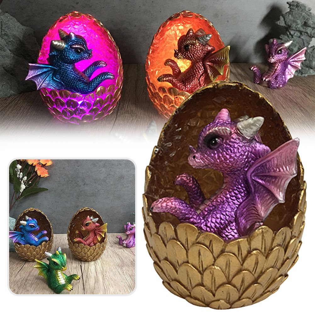 Simulations Crystal Dragon Egg Ornaments Desktop Decorations Shiny Resin Dragon Egg Ornaments Gift for Friends and Family - Image 2