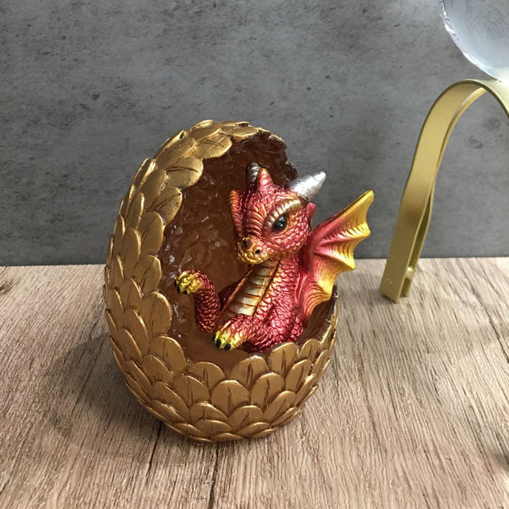 Simulations Crystal Dragon Egg Ornaments Desktop Decorations Shiny Resin Dragon Egg Ornaments Gift for Friends and Family - Image 4