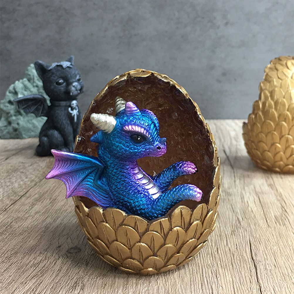 Simulations Crystal Dragon Egg Ornaments Desktop Decorations Shiny Resin Dragon Egg Ornaments Gift for Friends and Family - Image 5