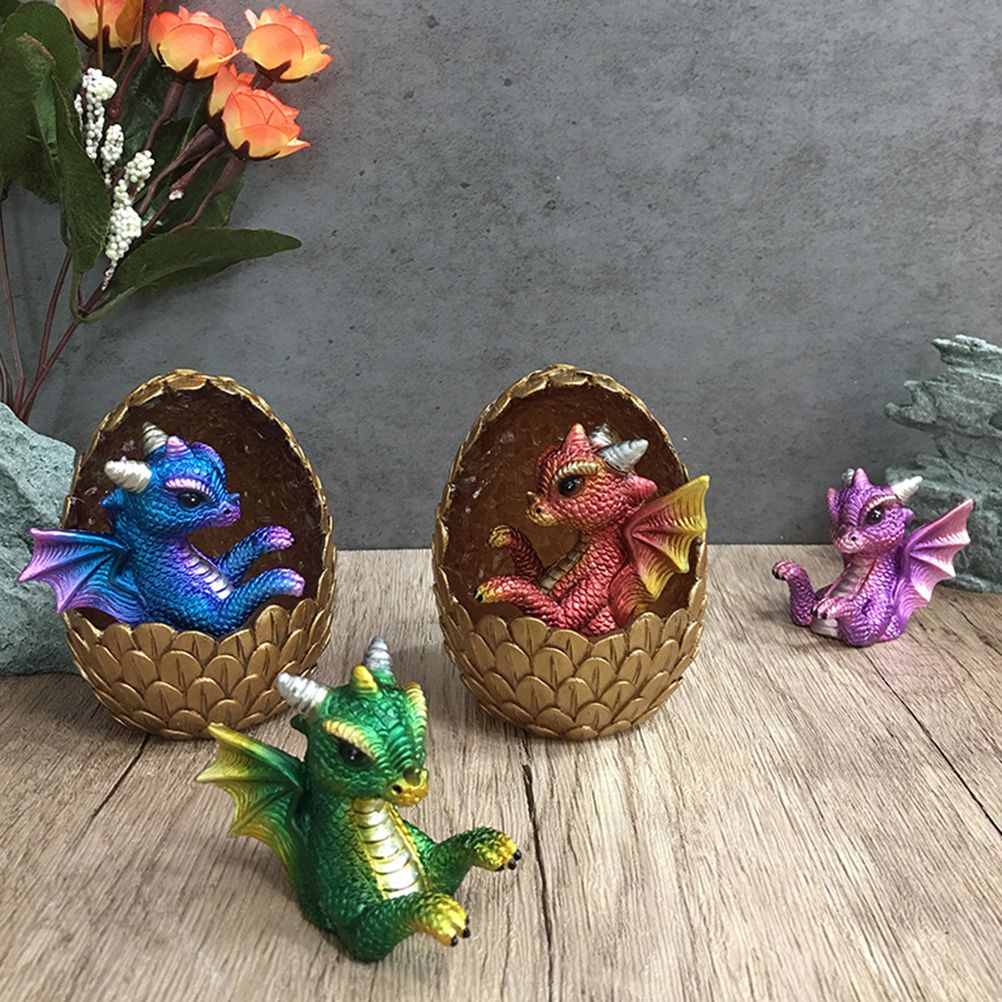 Simulations Crystal Dragon Egg Ornaments Desktop Decorations Shiny Resin Dragon Egg Ornaments Gift for Friends and Family - Image 8