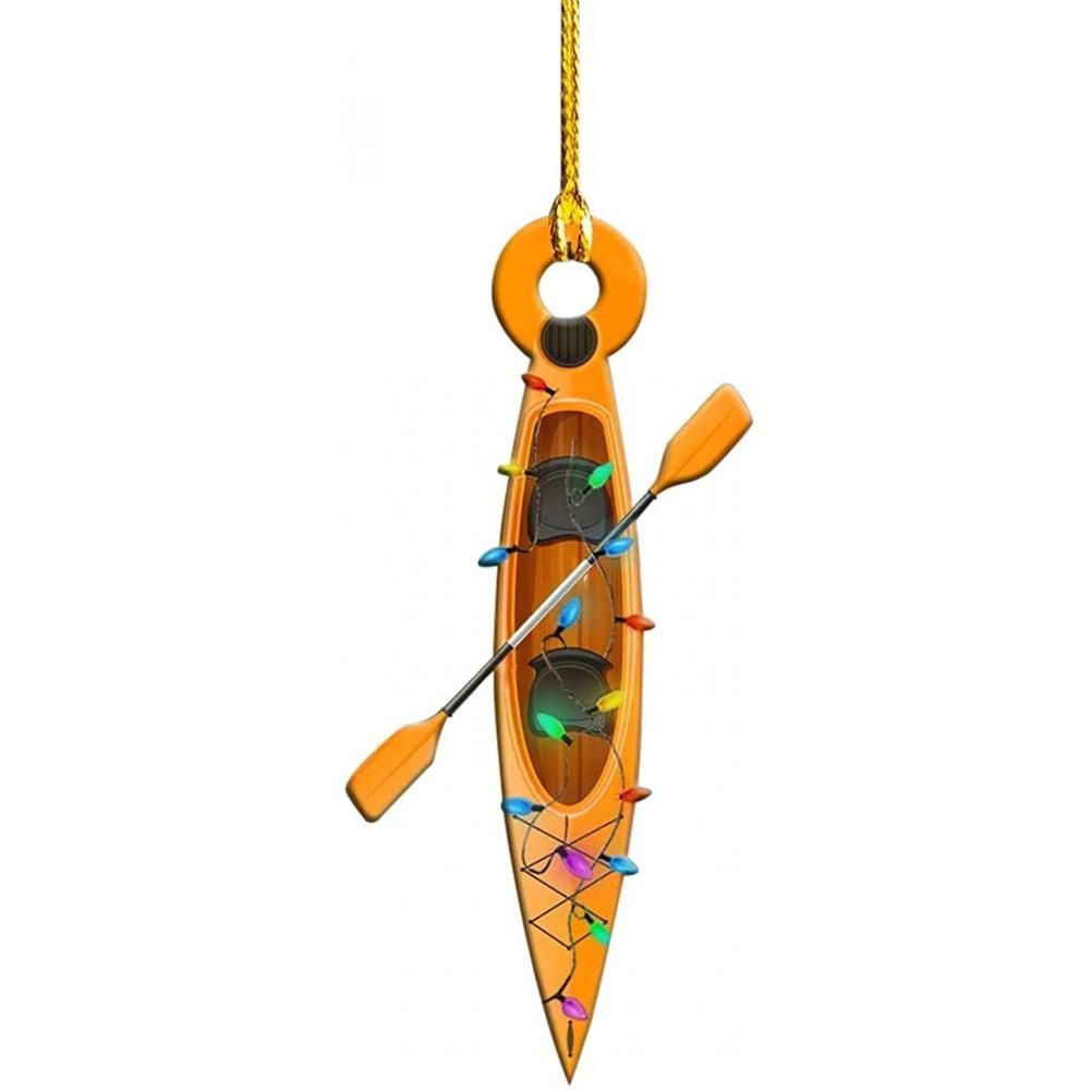 Christmas Tree Pendant Hanging Decoration Gift Personalized Fire Truck Vehicle Truck Boat Excavator Pendant - Image 1