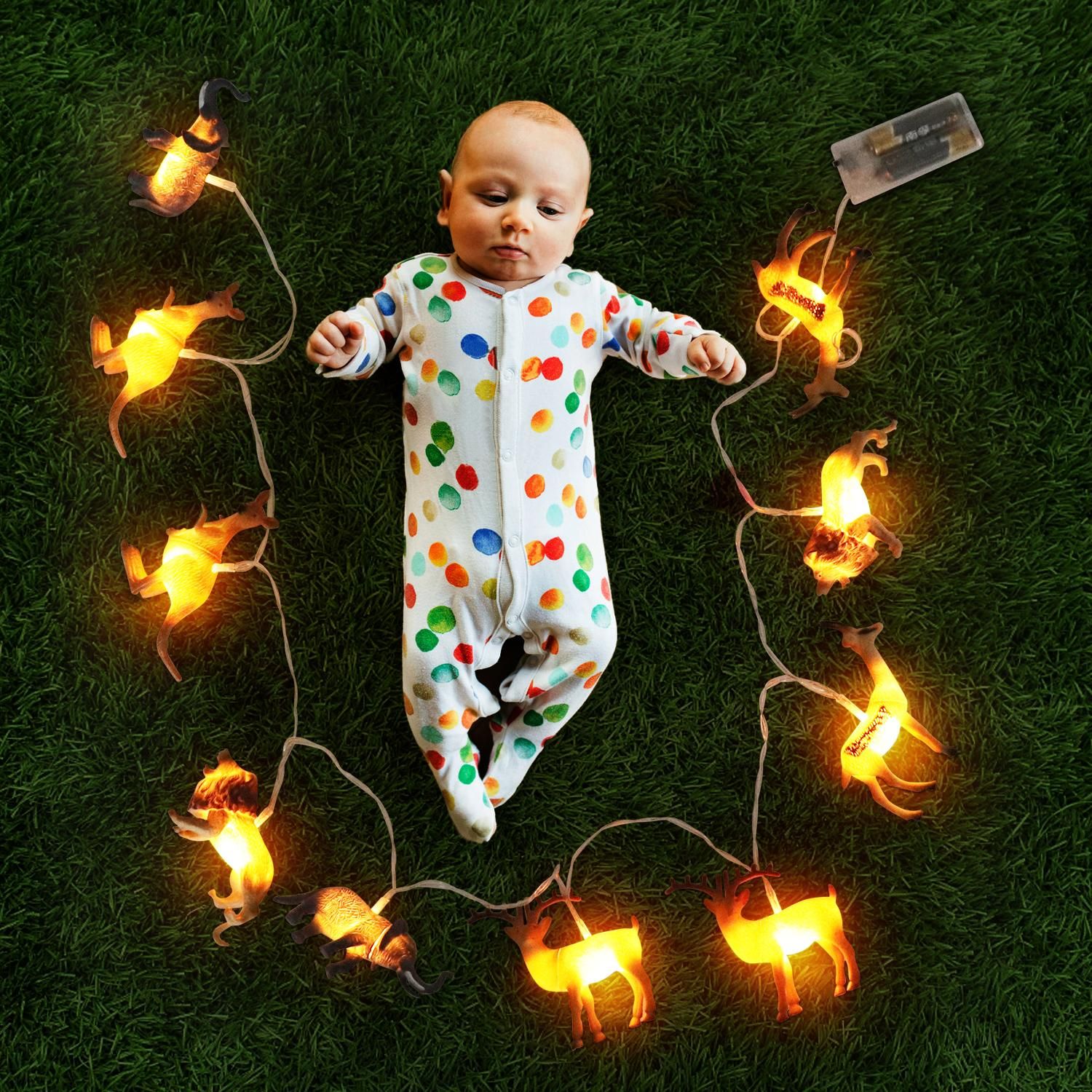 Animal String Lights 10 LEDs Small Animals String Lights Children Room Decoration for Kids Room Indoor String Lights - Image 6
