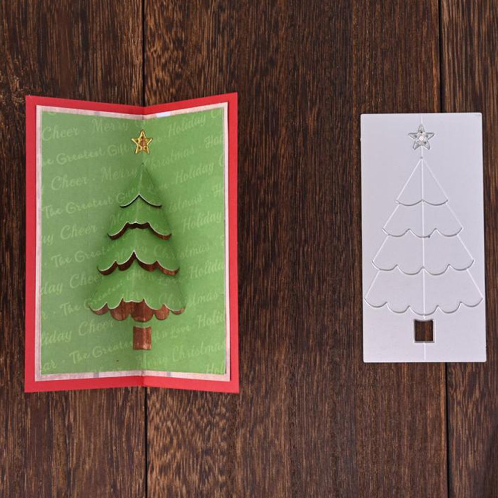 Christmas Tree Metal Cutting Dies Stencil Carbon Steel DIY Scrapbooking Album Paper Card Template Mold Embossing Mold - Image 3
