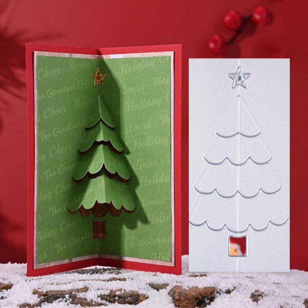 Christmas Tree Metal Cutting Dies Stencil Carbon Steel DIY Scrapbooking Album Paper Card Template Mold Embossing Mold - Image 6
