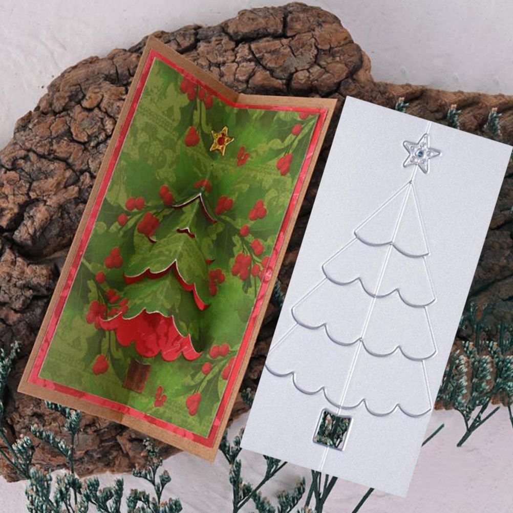 Christmas Tree Metal Cutting Dies Stencil Carbon Steel DIY Scrapbooking Album Paper Card Template Mold Embossing Mold - Image 7