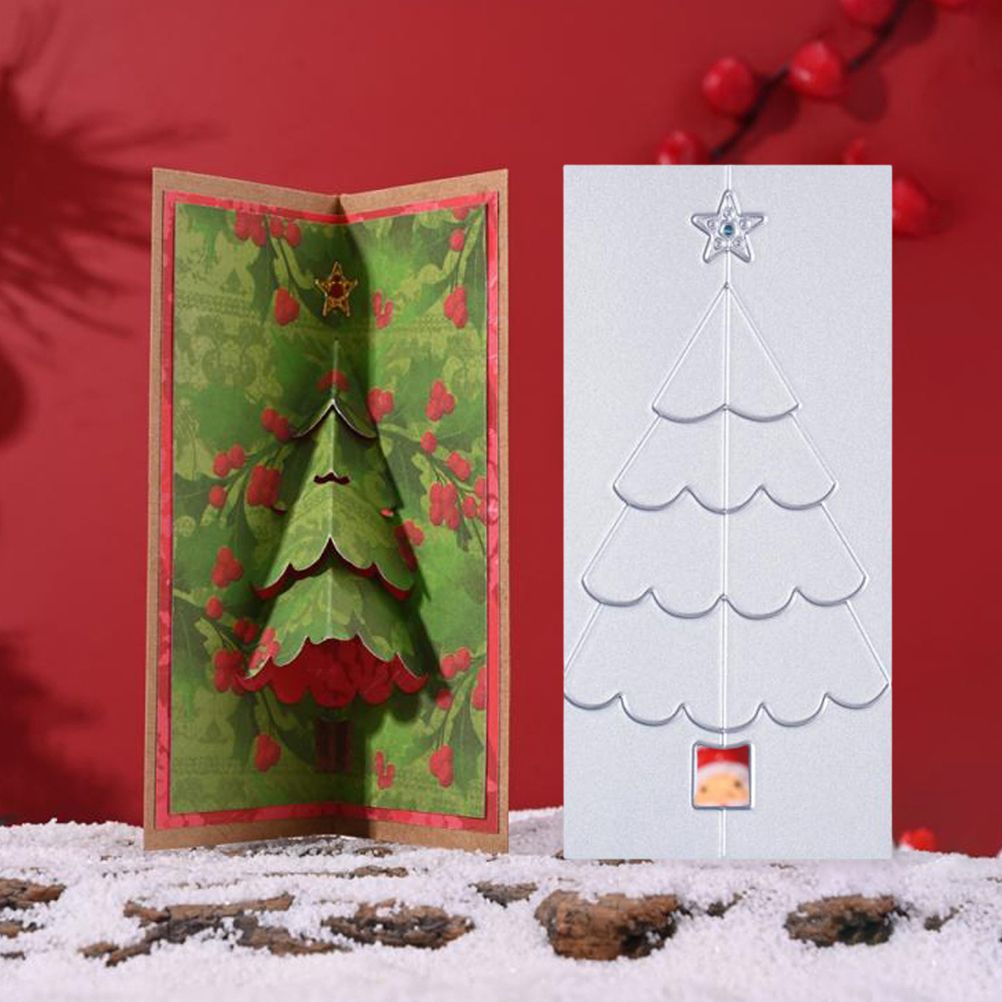 Christmas Tree Metal Cutting Dies Stencil Carbon Steel DIY Scrapbooking Album Paper Card Template Mold Embossing Mold - Image 8