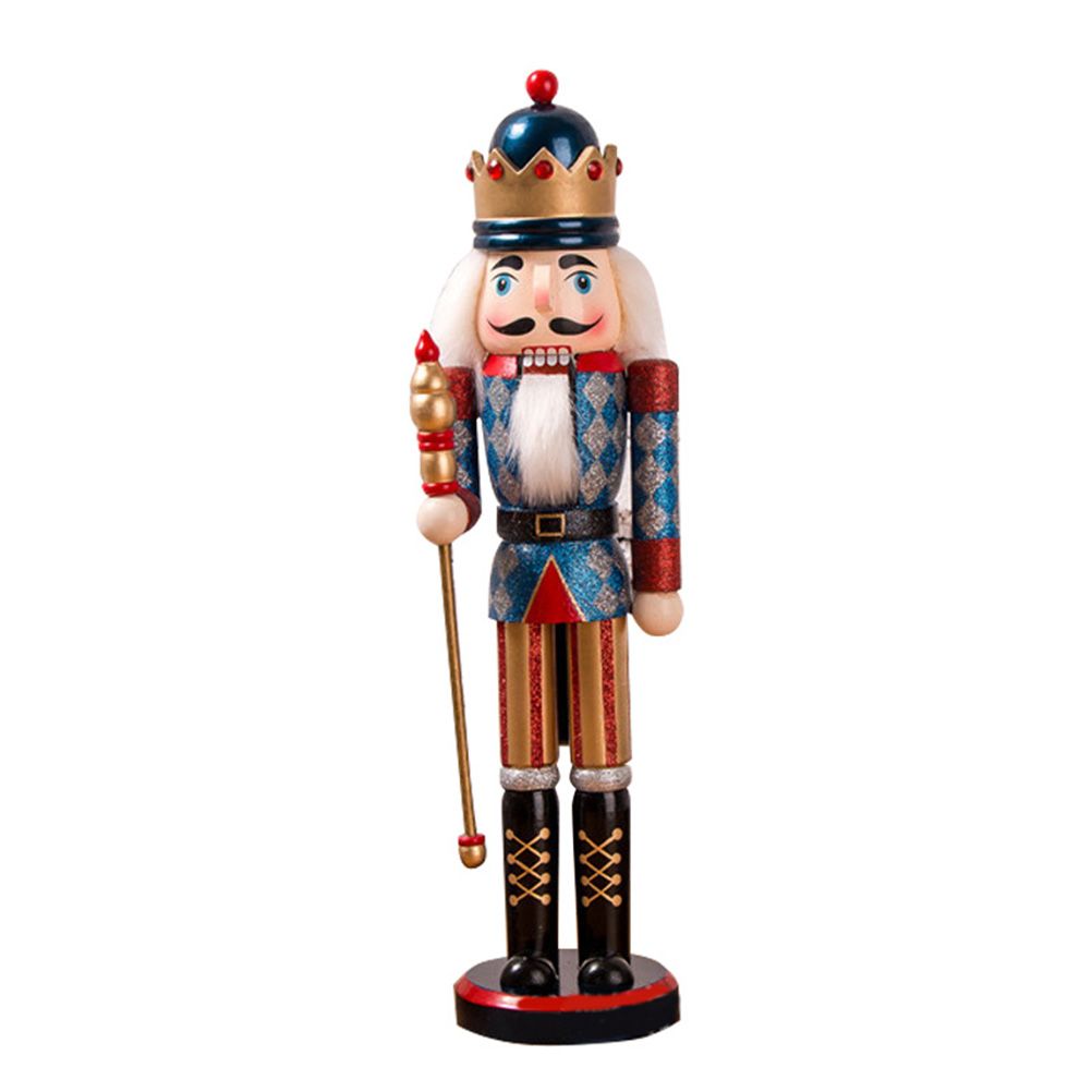 Nutcracker Soldier Ornaments 38cm Nutcracker Figure Wooden Ornaments for Home Christmas Party Decoration New Year Gifts for Children - Image 1