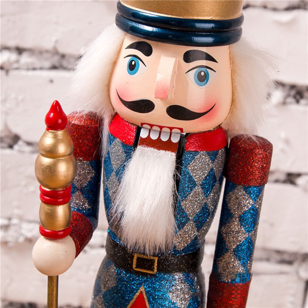 Nutcracker Soldier Ornaments 38cm Nutcracker Figure Wooden Ornaments for Home Christmas Party Decoration New Year Gifts for Children - Image 4