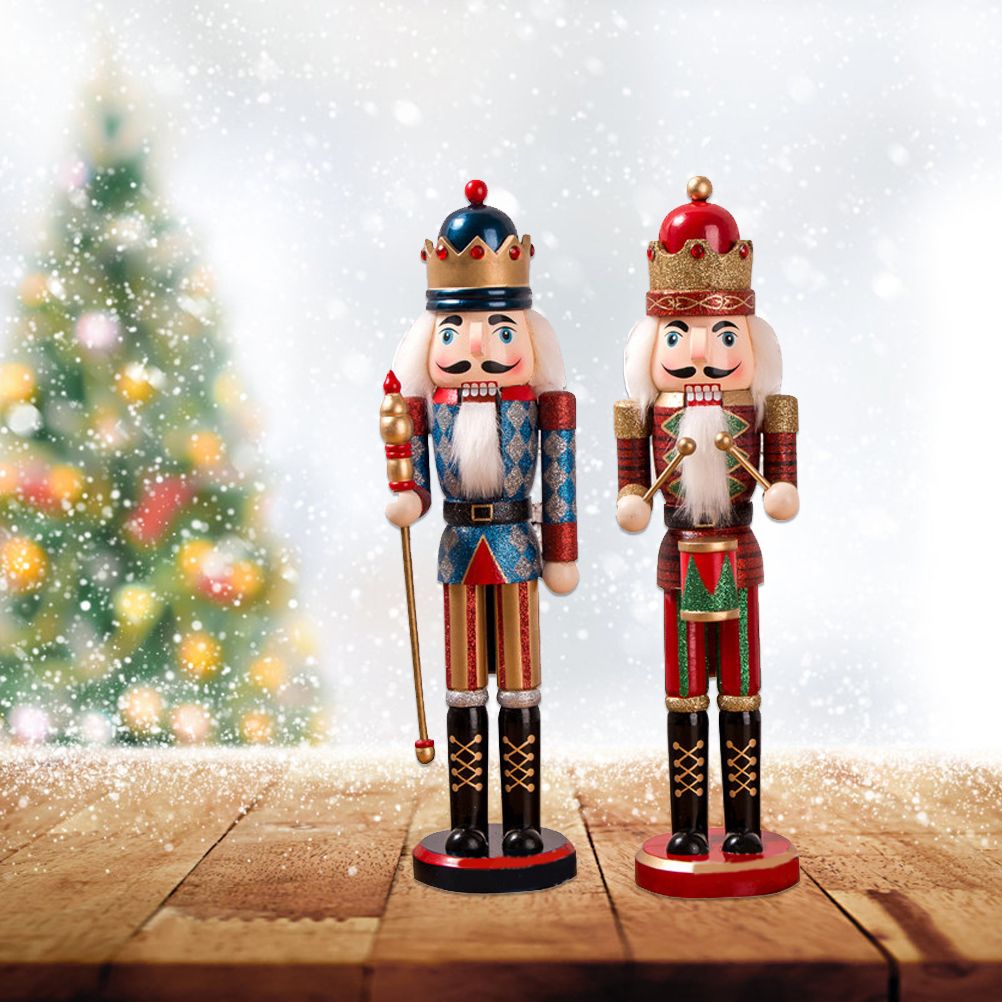 Nutcracker Soldier Ornaments 38cm Nutcracker Figure Wooden Ornaments for Home Christmas Party Decoration New Year Gifts for Children - Image 8