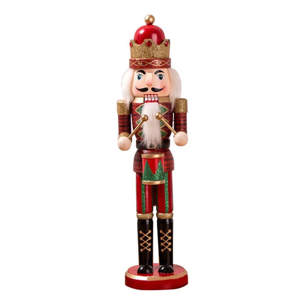 Nutcracker Soldier Ornaments 38cm Nutcracker Figure Wooden Ornaments for Home Christmas Party Decoration New Year Gifts for Children - Image 1