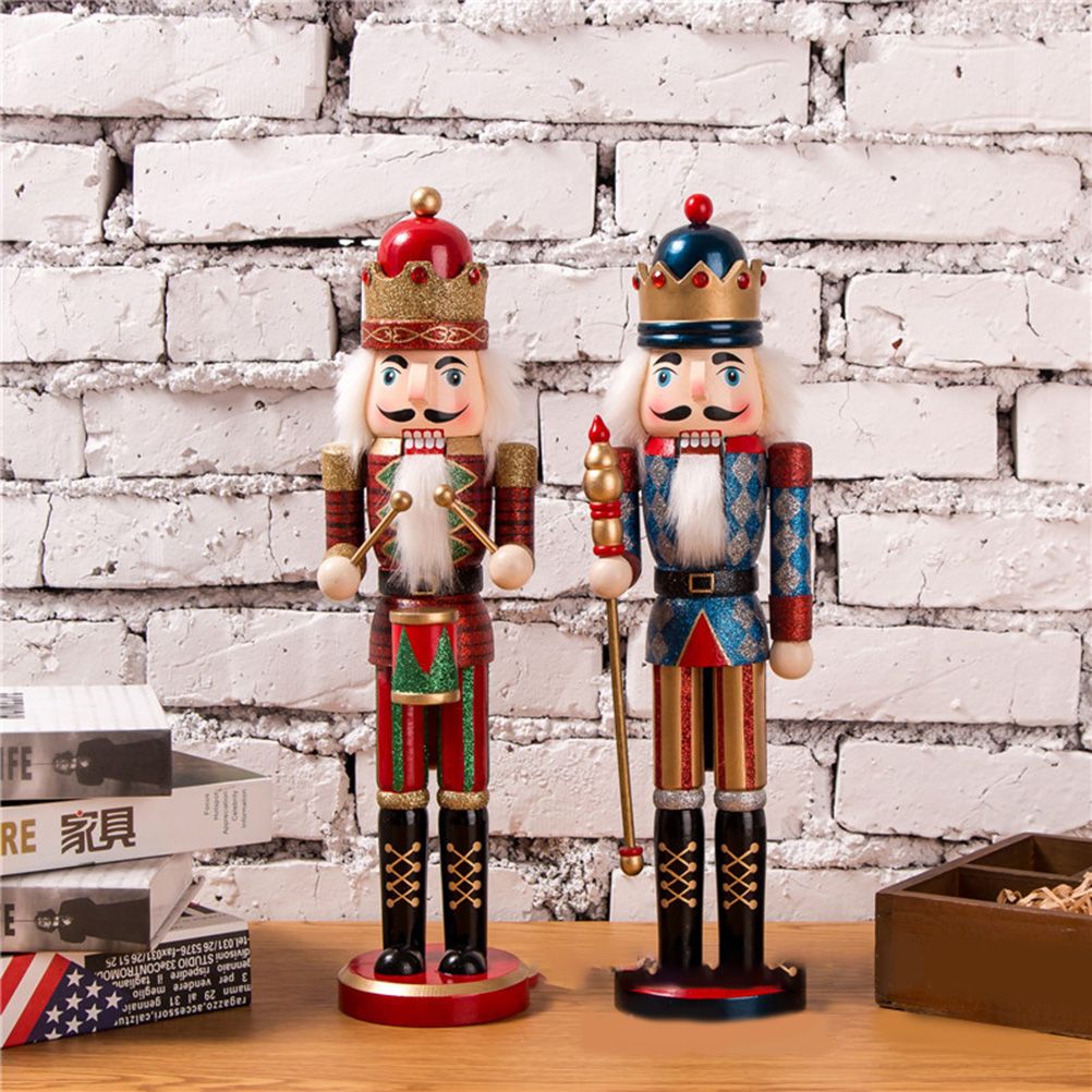 Nutcracker Soldier Ornaments 38cm Nutcracker Figure Wooden Ornaments for Home Christmas Party Decoration New Year Gifts for Children - Image 7