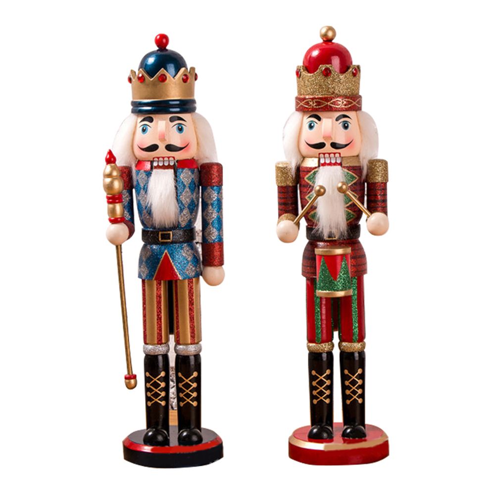 Nutcracker Soldier Ornaments 38cm Nutcracker Figure Wooden Ornaments for Home Christmas Party Decoration New Year Gifts for Children - Image 8